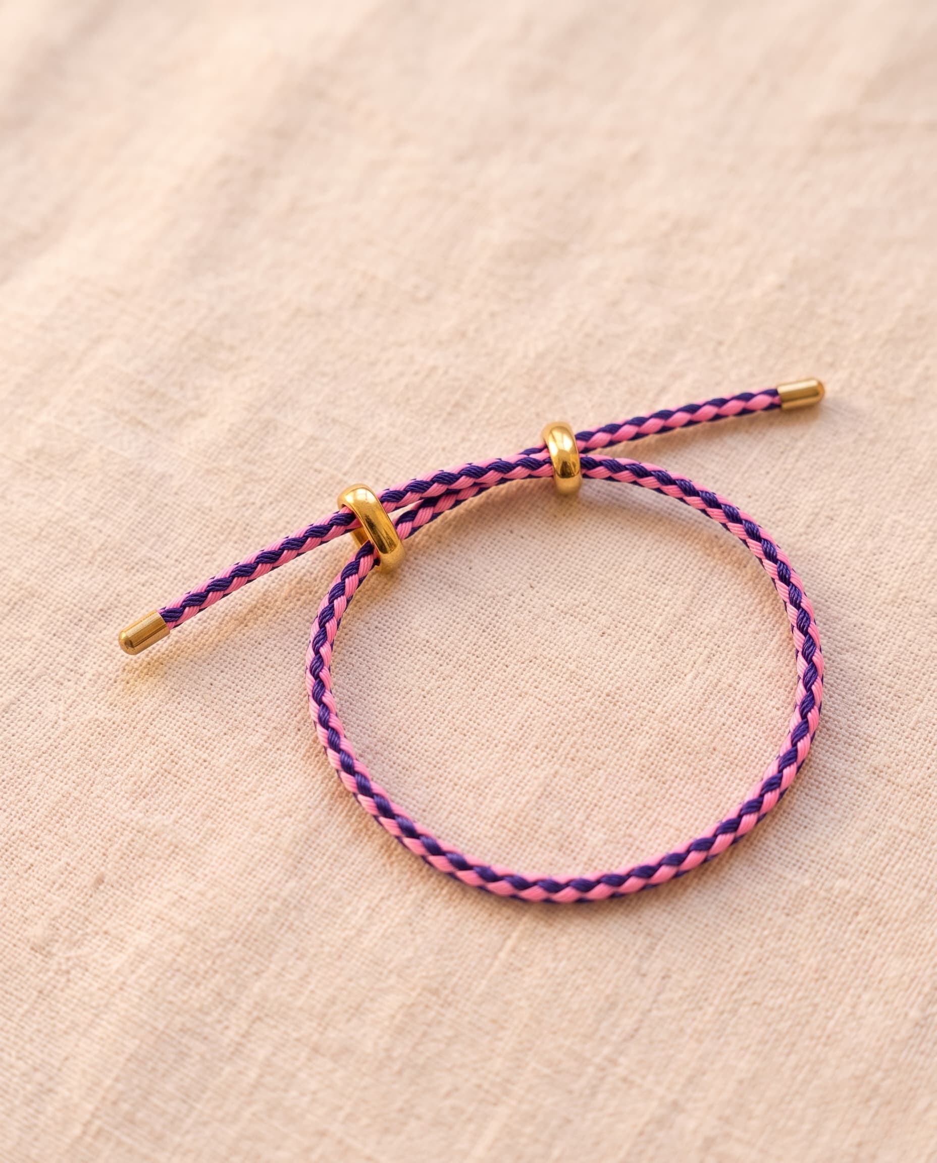 braided bracelets — friendship-band energy, grown up