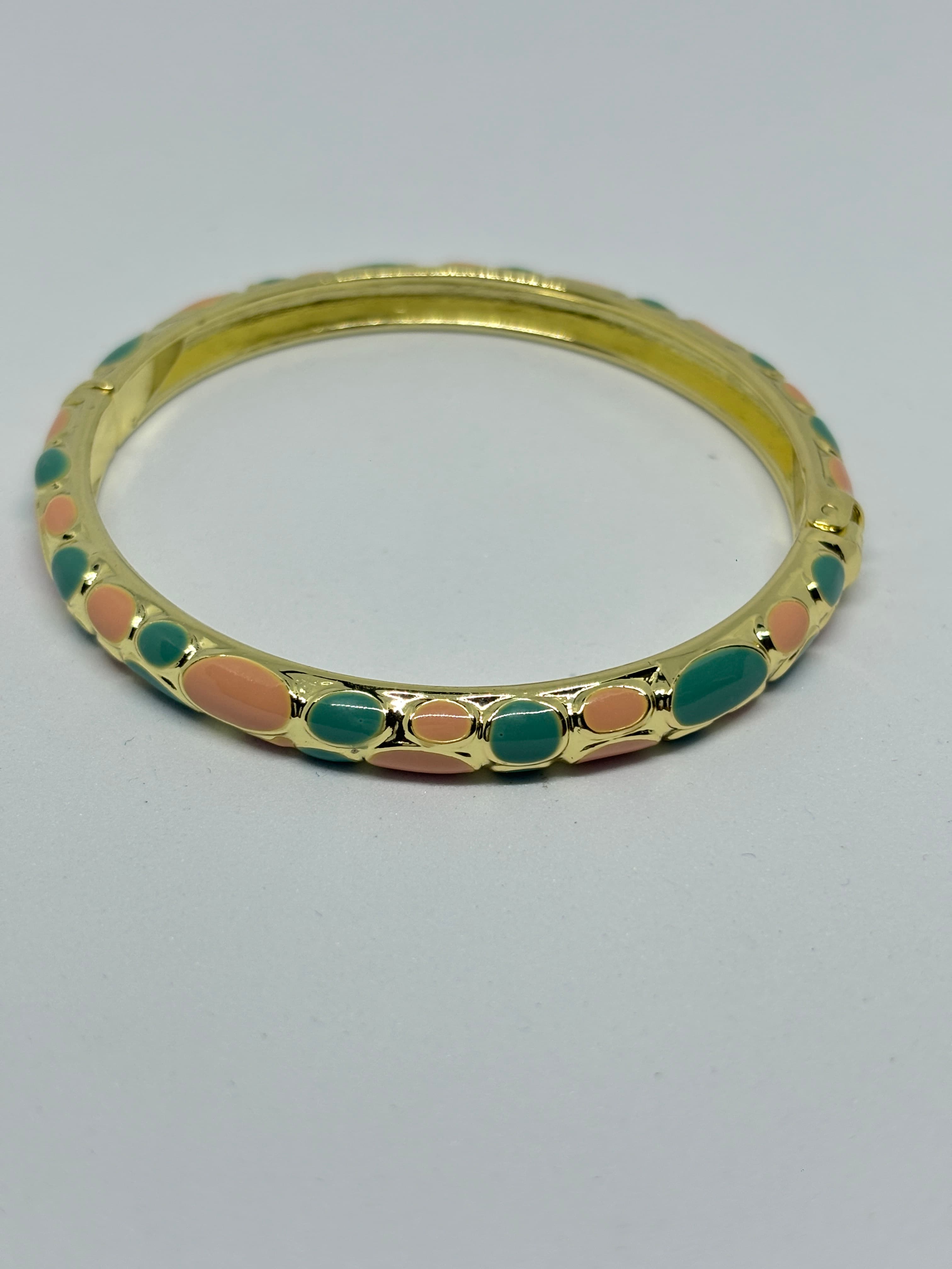 enamel pastel oval bangle