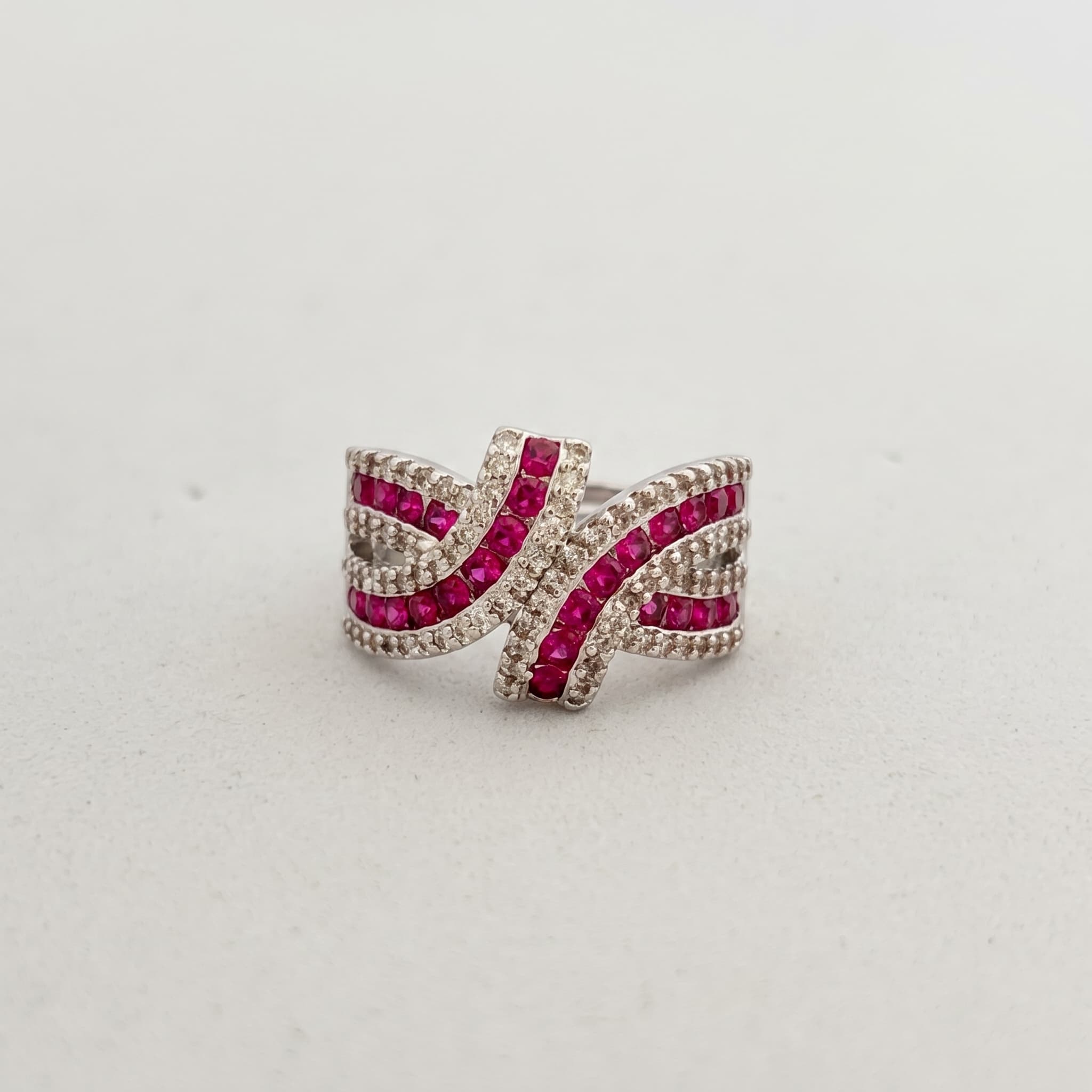 ruby ribbon wrap ring