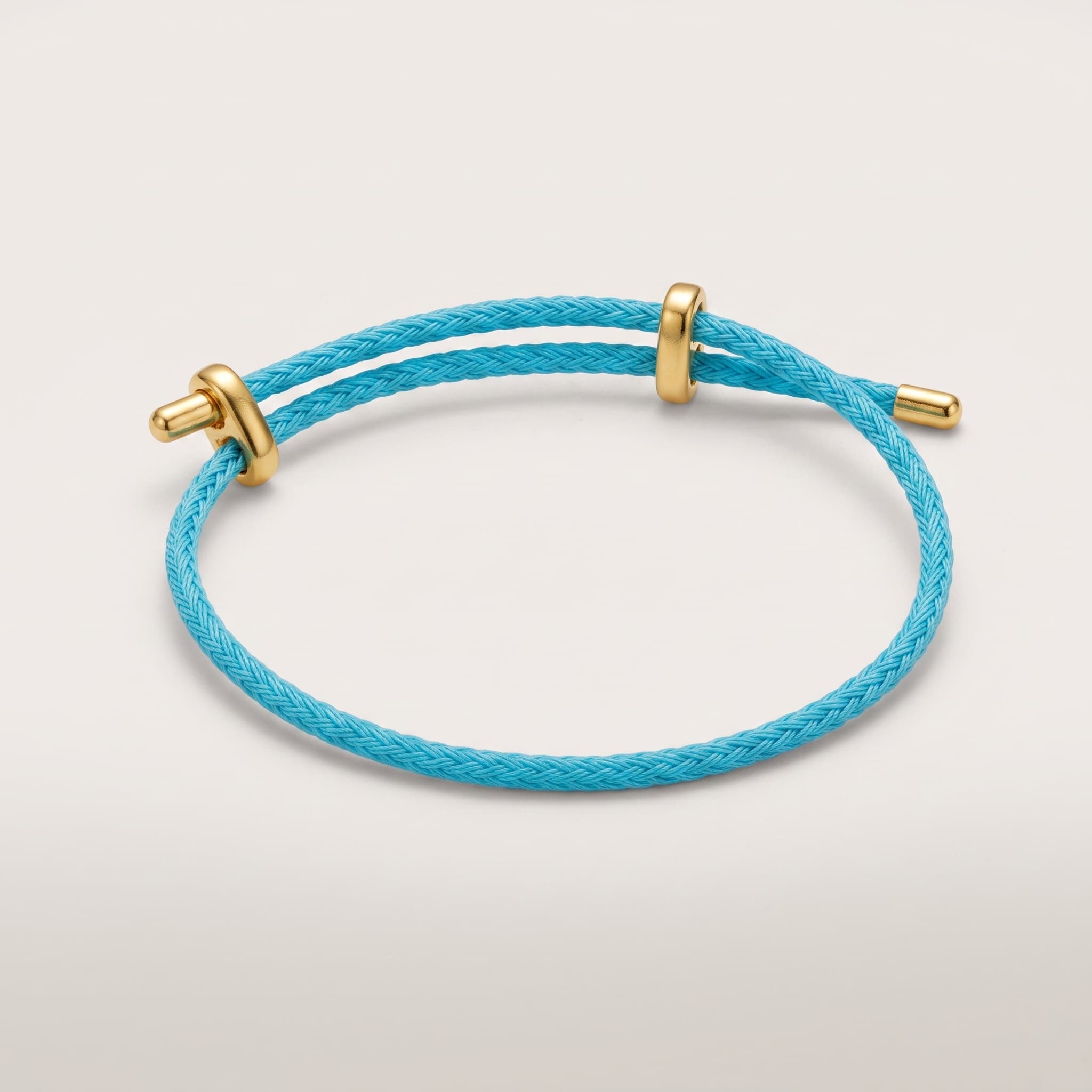 blue woven cord bracelet