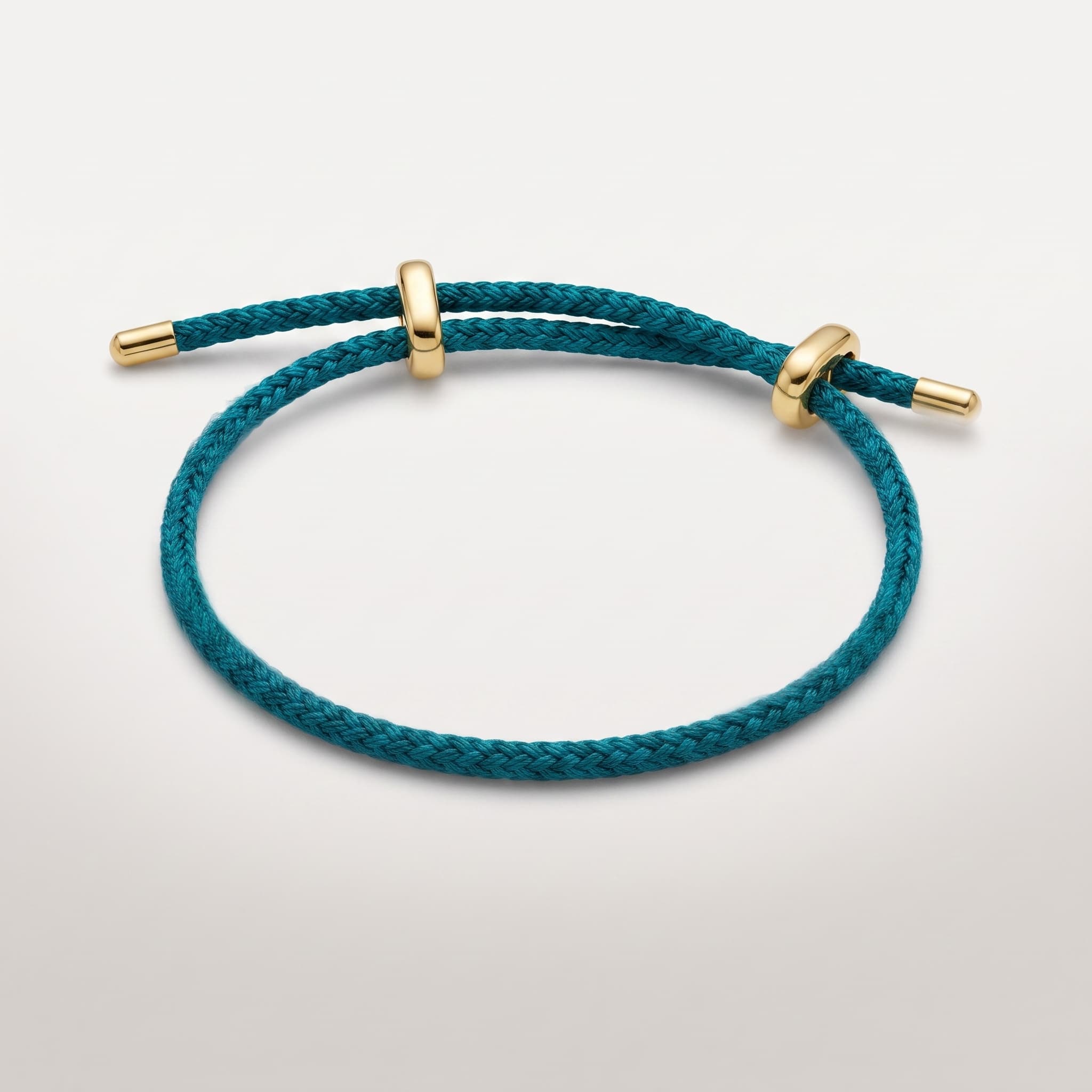 teal adjustable cord bracelet