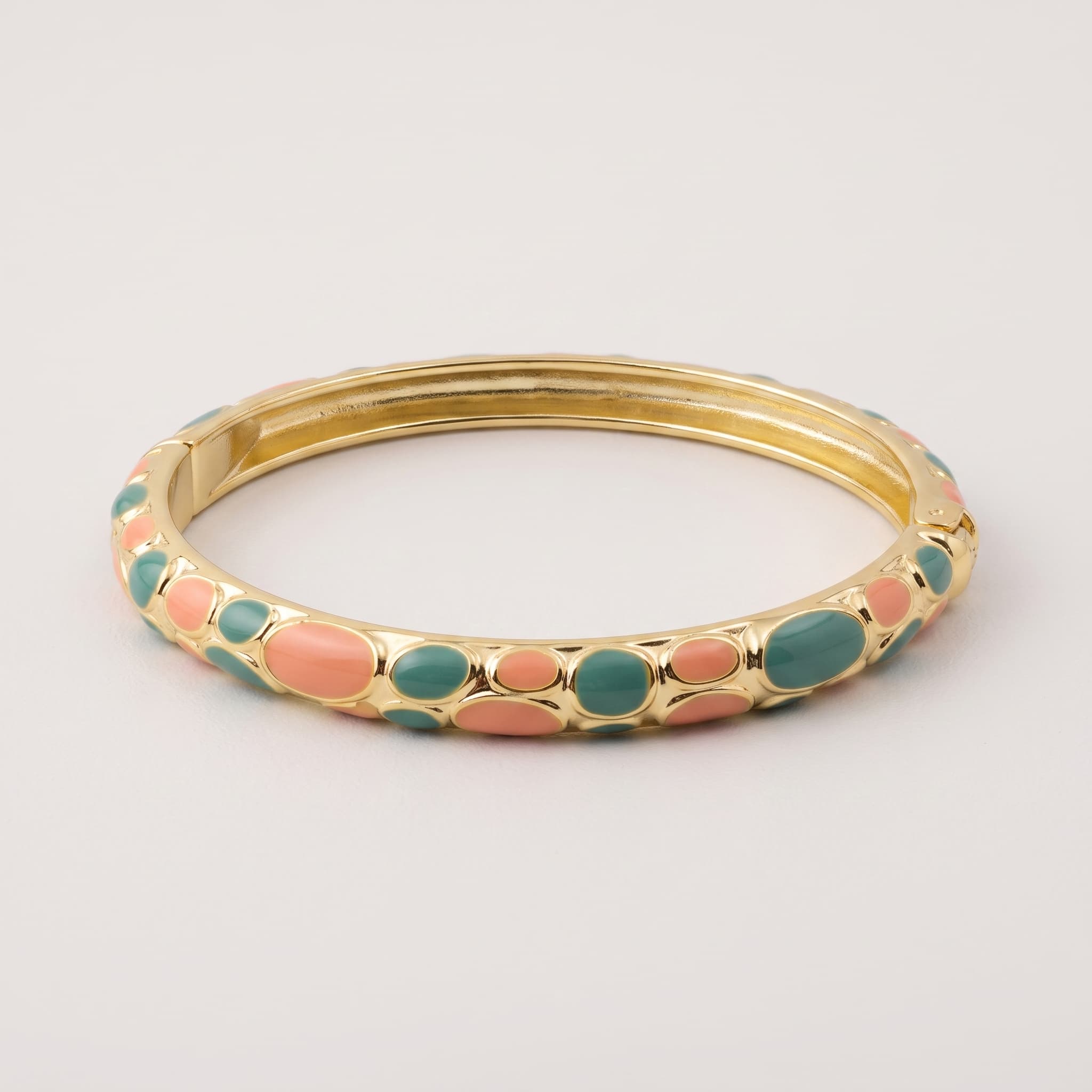 enamel pastel oval bangle