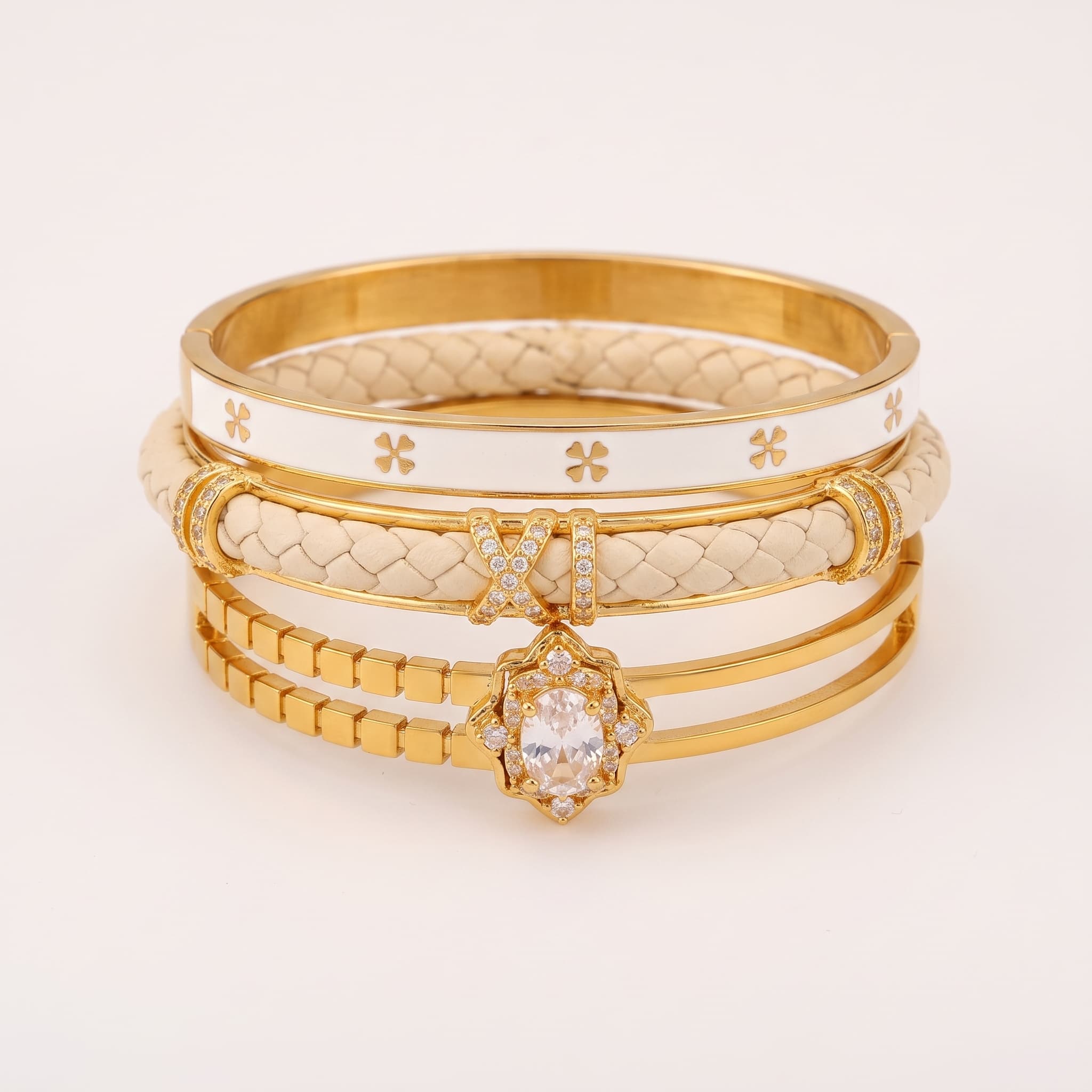 trio of golden textures