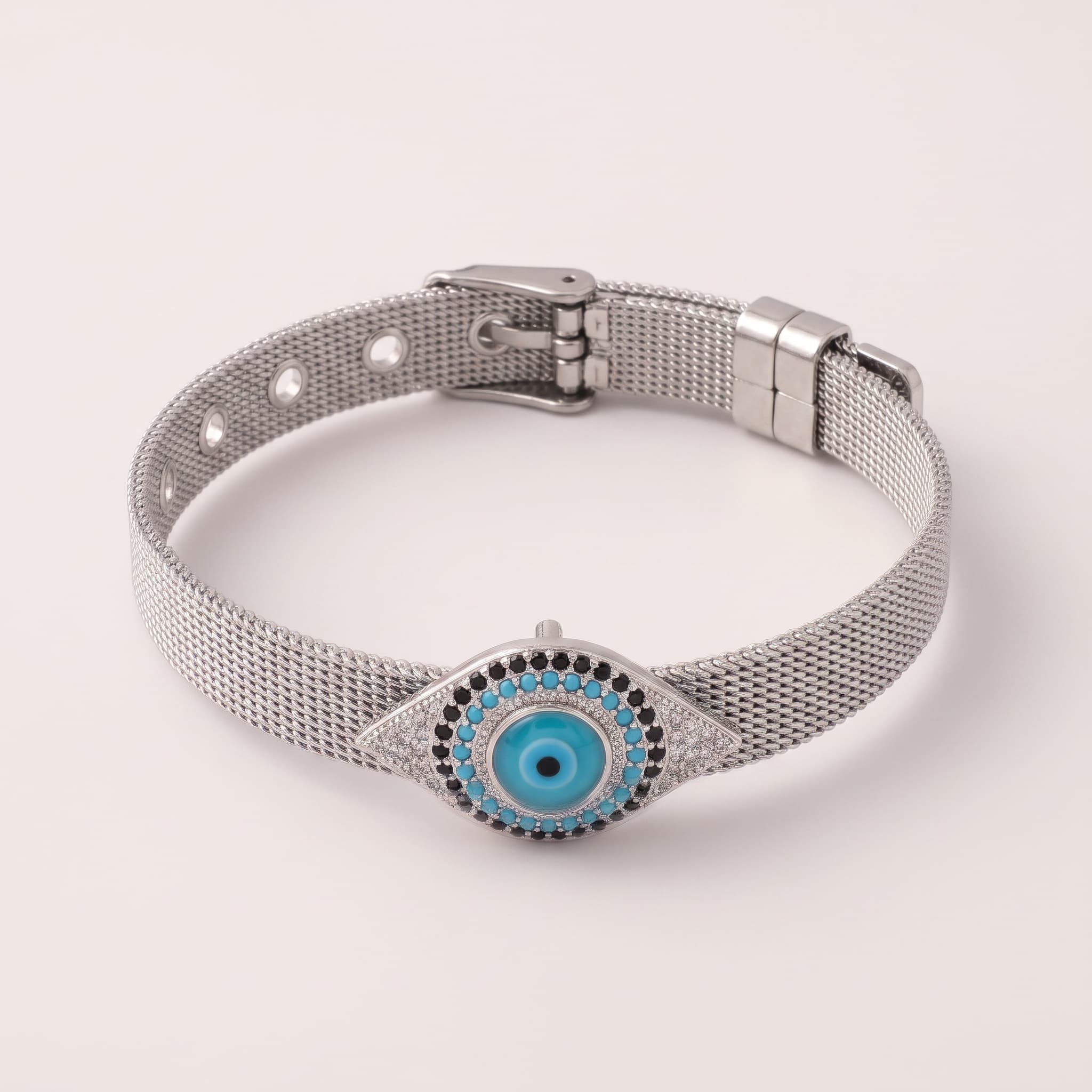 Nazar Na Lage Silver Bracelet