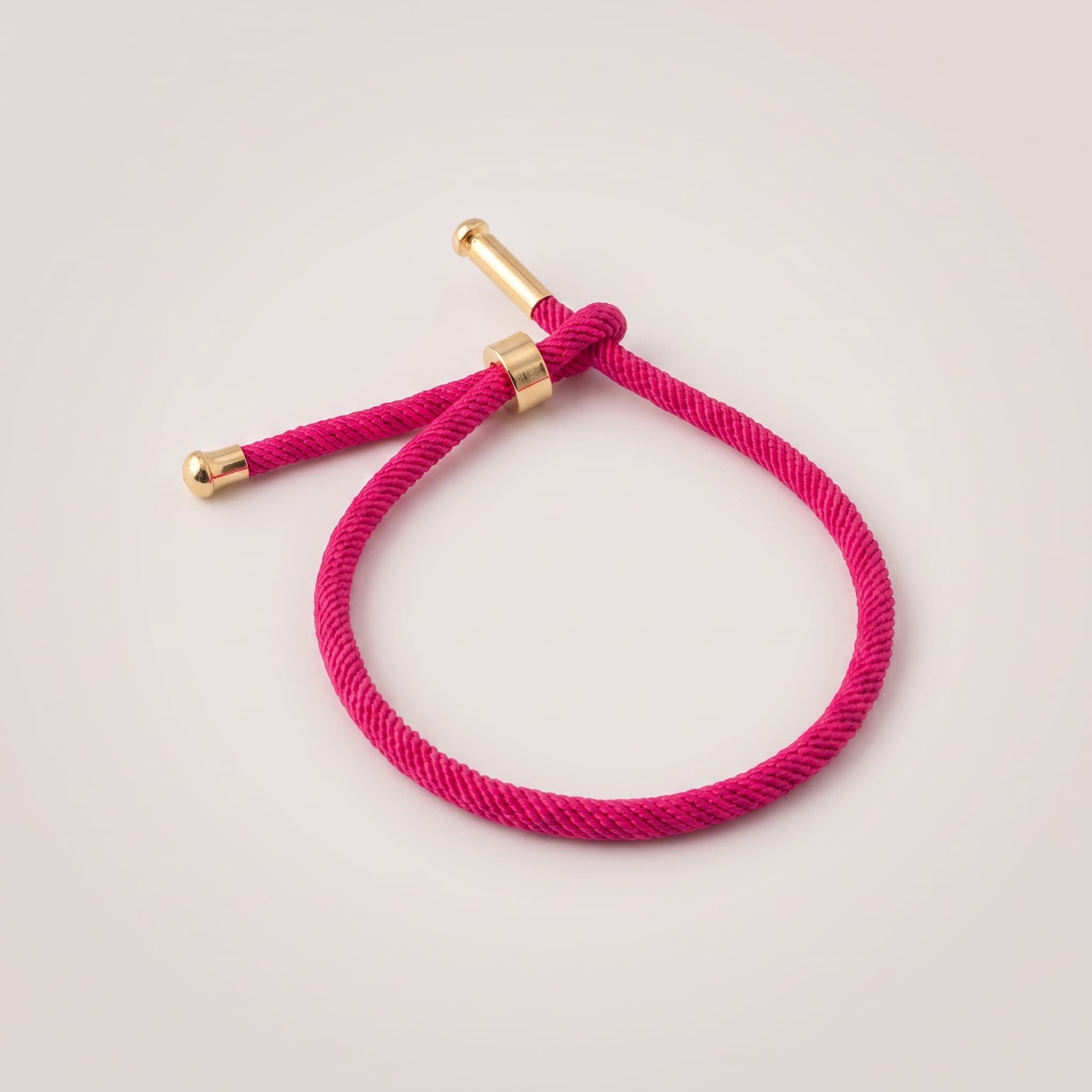 hot pink adjustable cord Rakhi