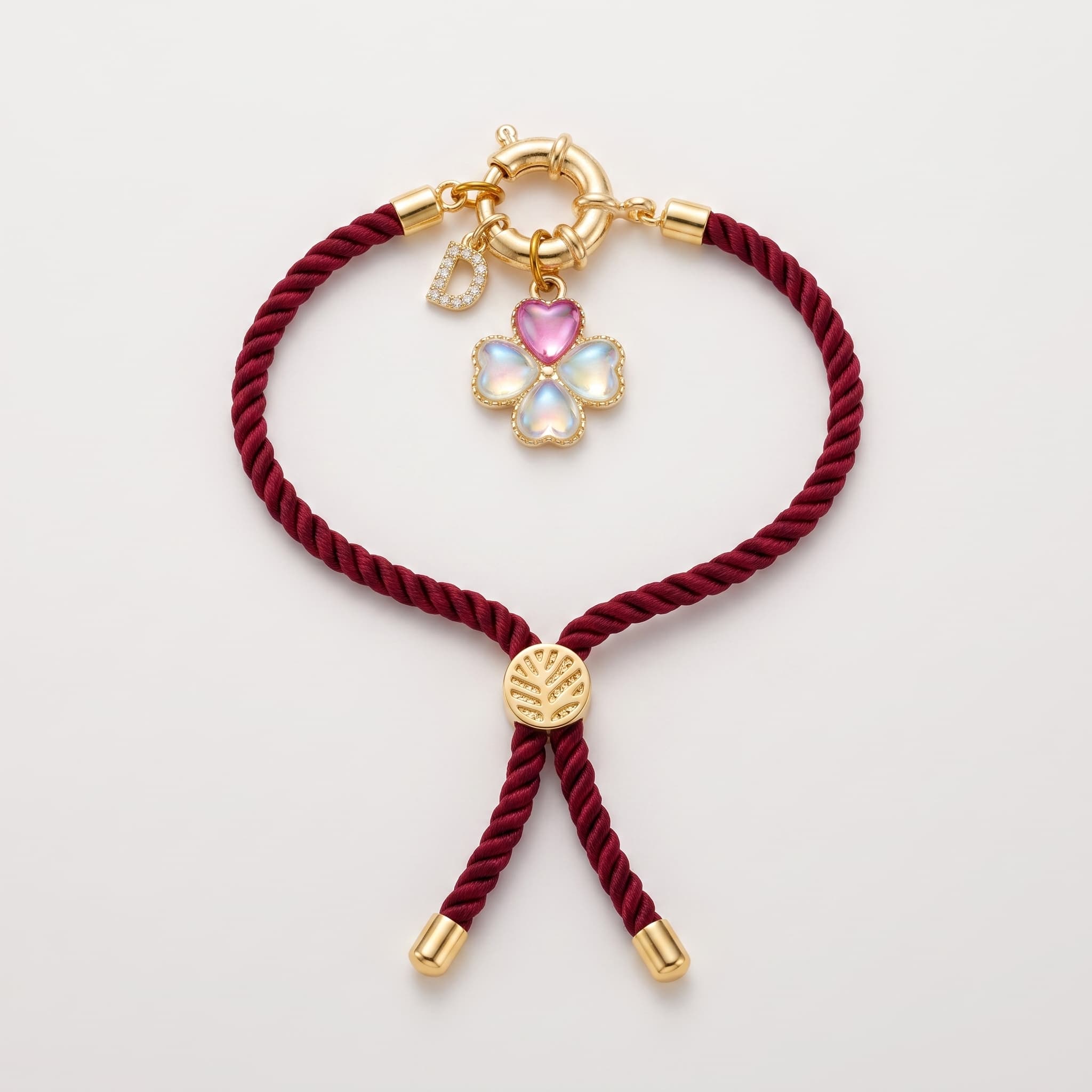maroon cord lucky charm Rakhi