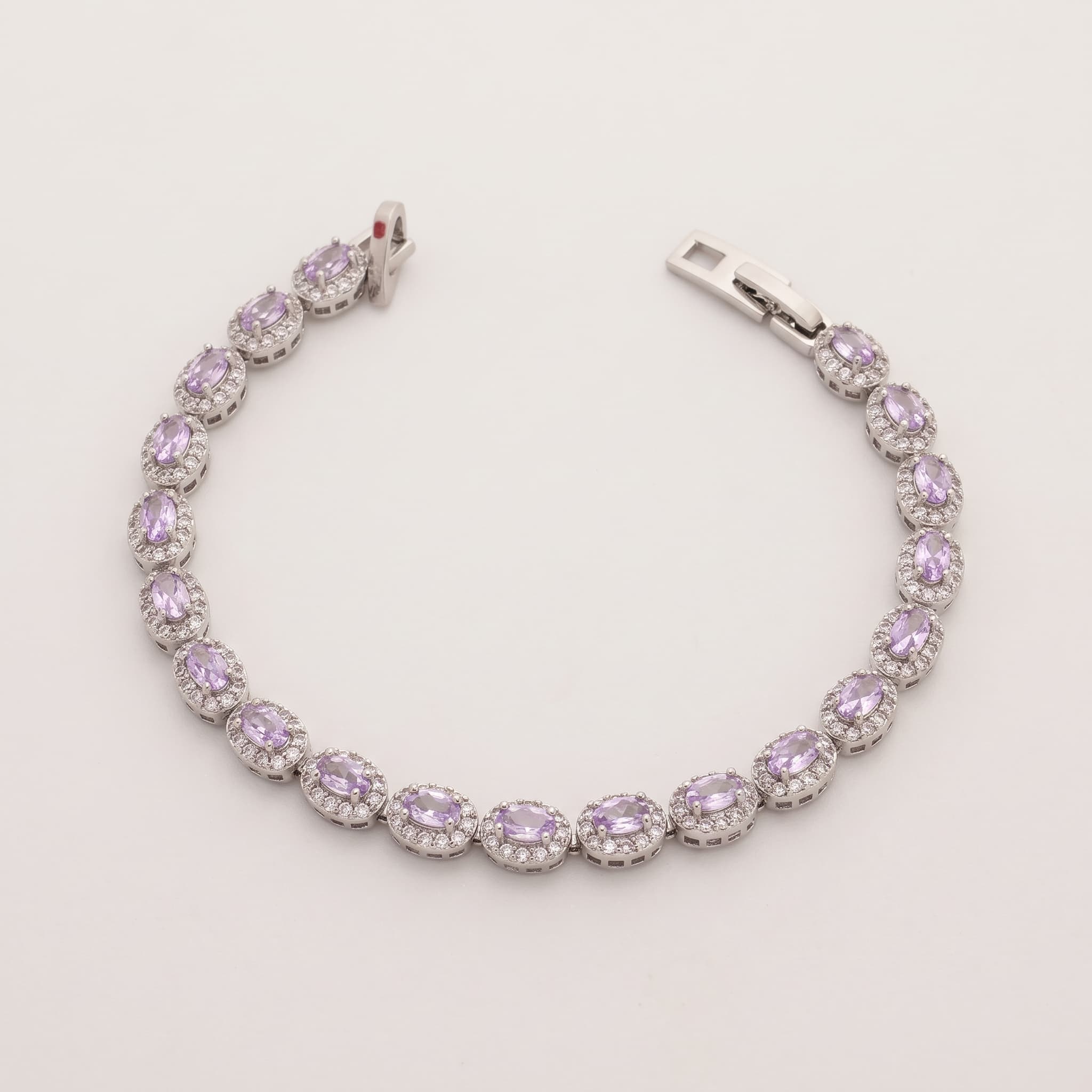 lilac stone tennis bracelet