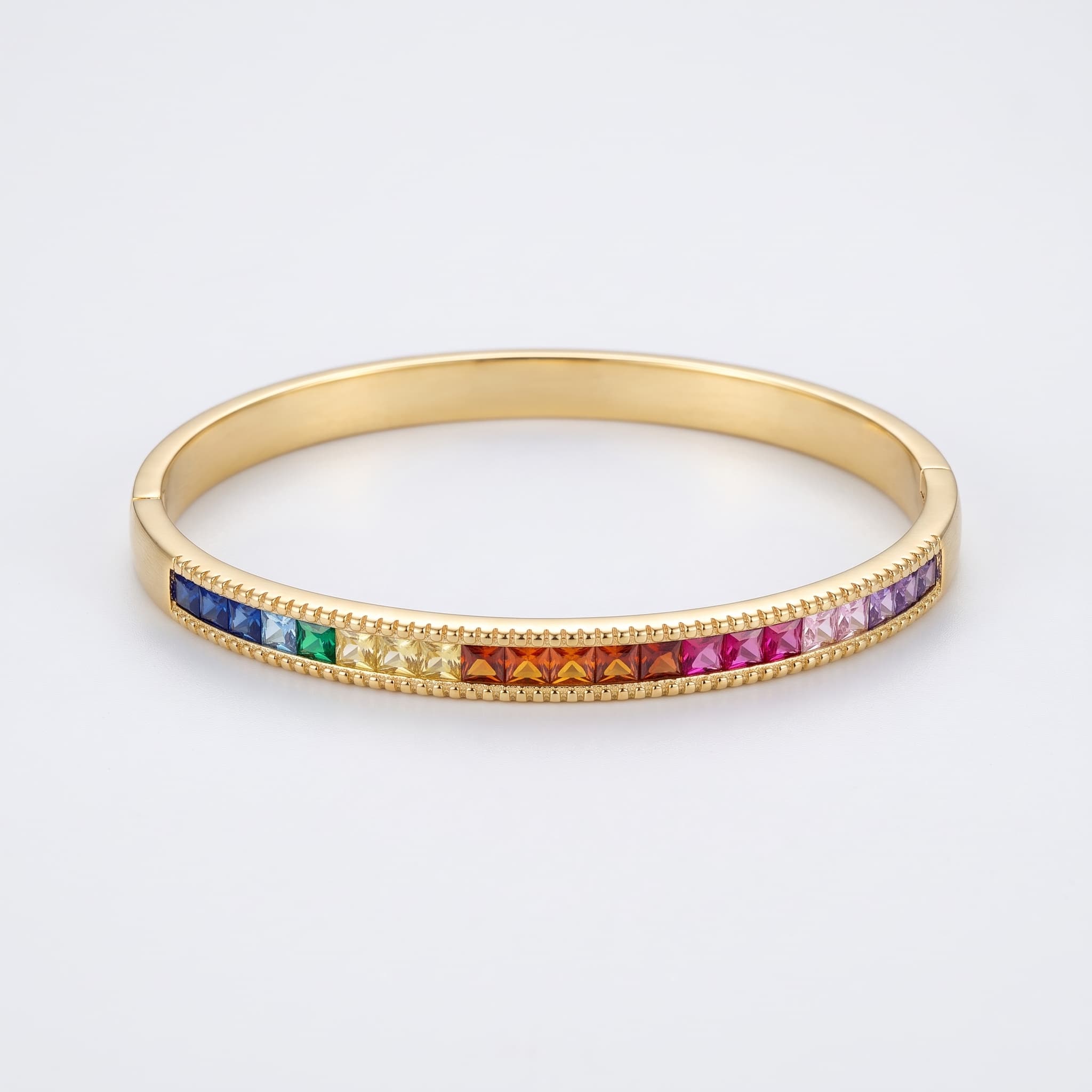 rainbow sparkle slim bangle