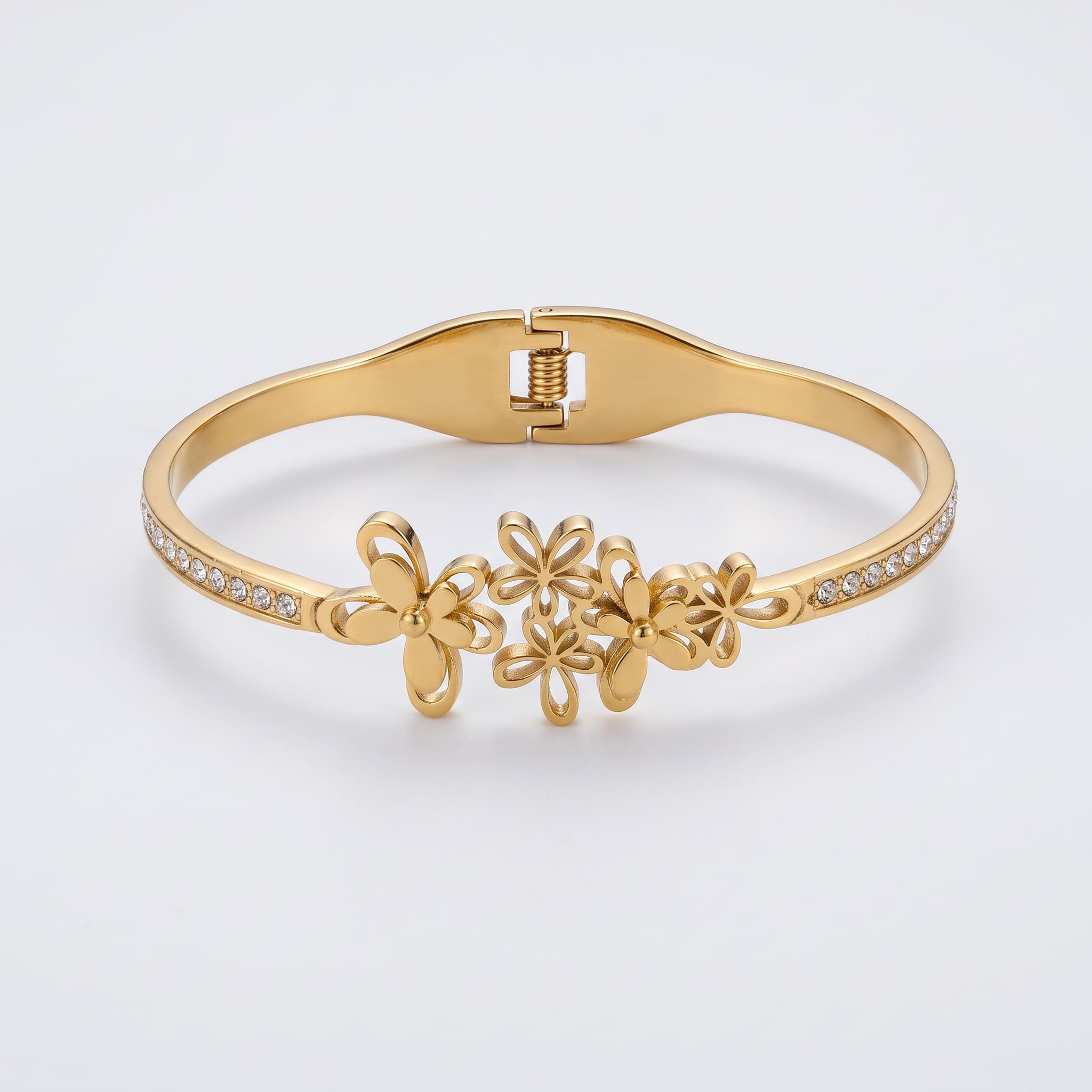 dainty flower charm bangle (Fits 2.0-2.4)
