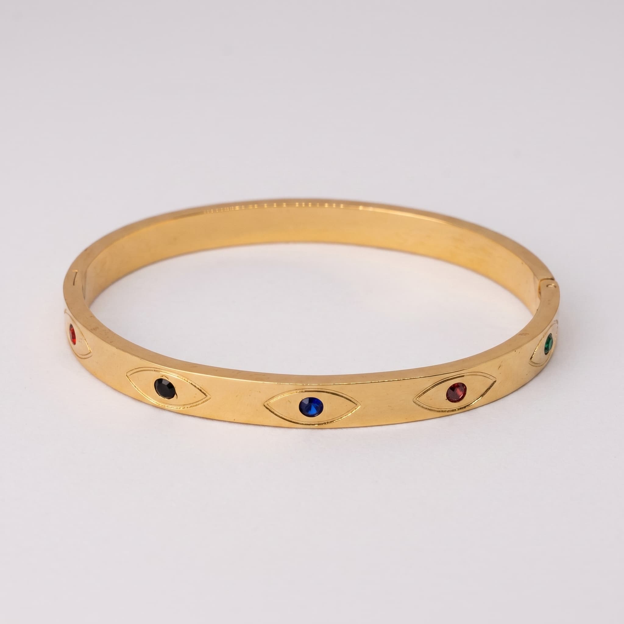 multicolour evil eye bangle