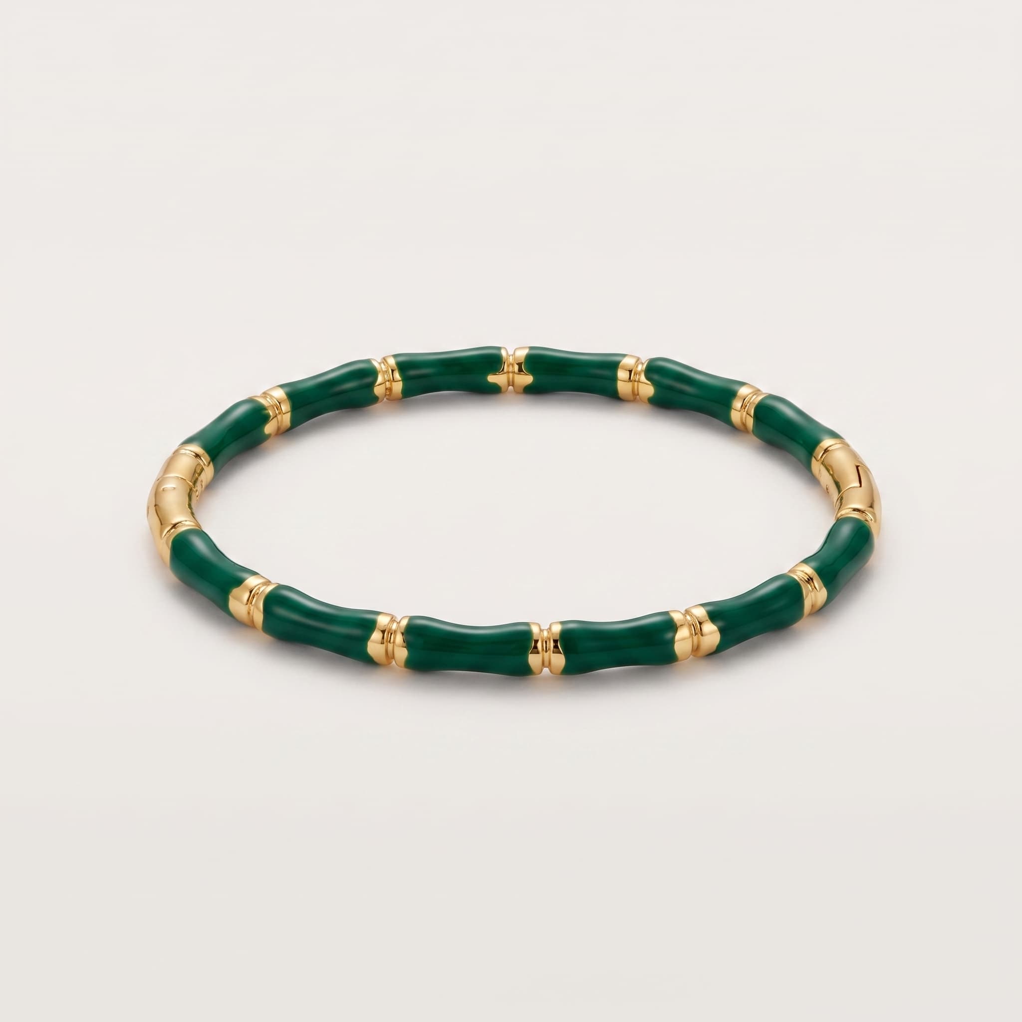 deep forest enamel bangle
