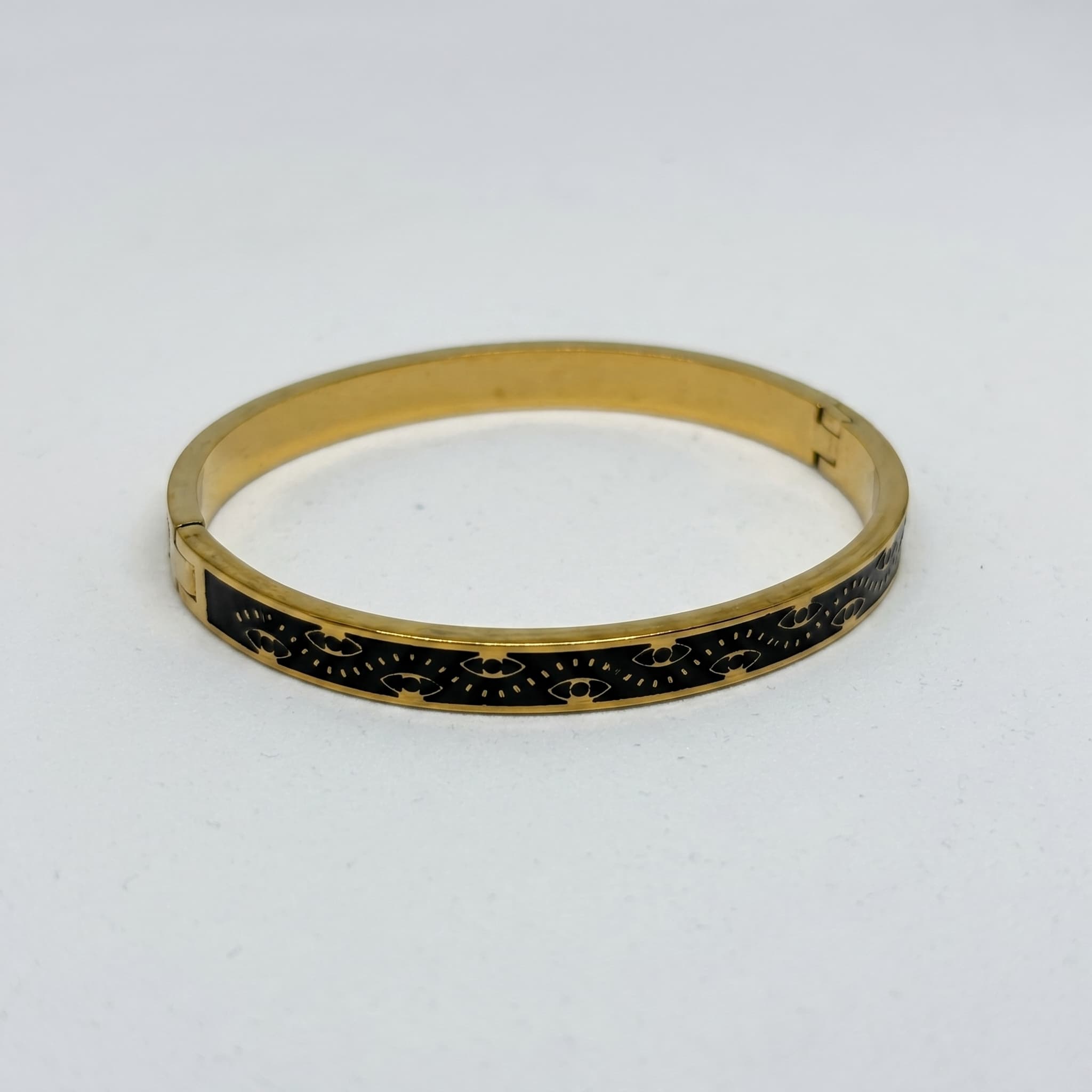 evil eye enamel cuff