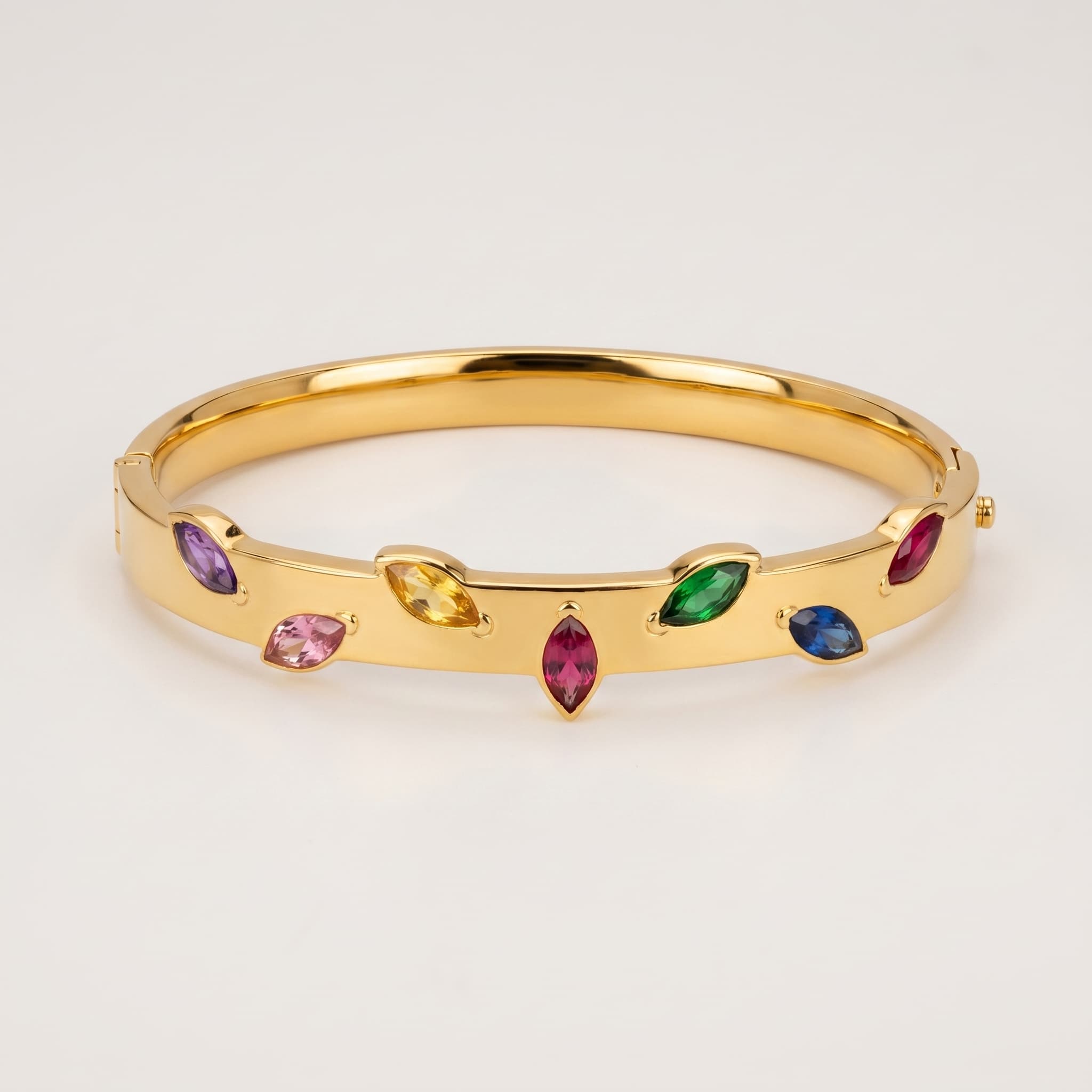 multicolour gemstone cuff