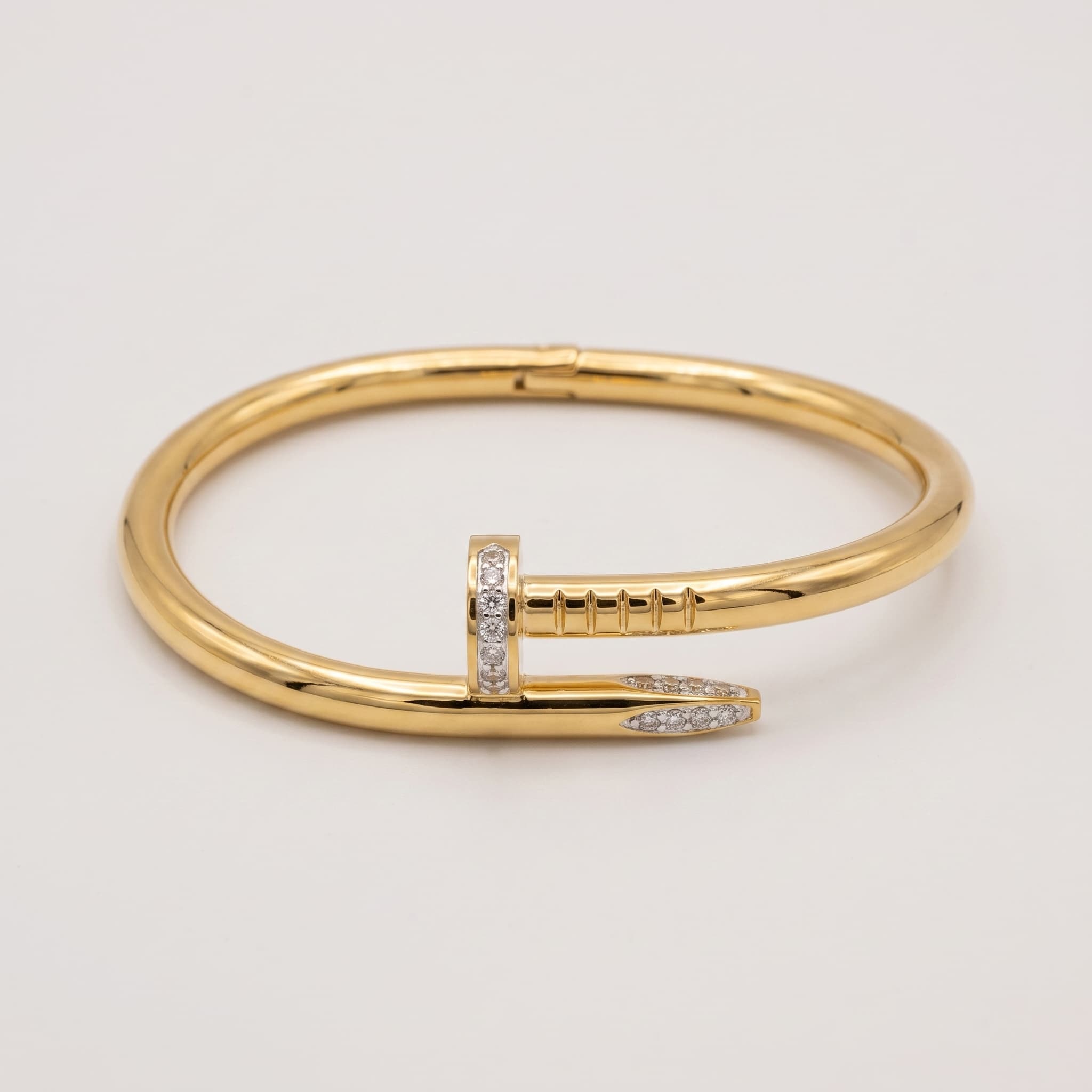 gold nail clasp cuff