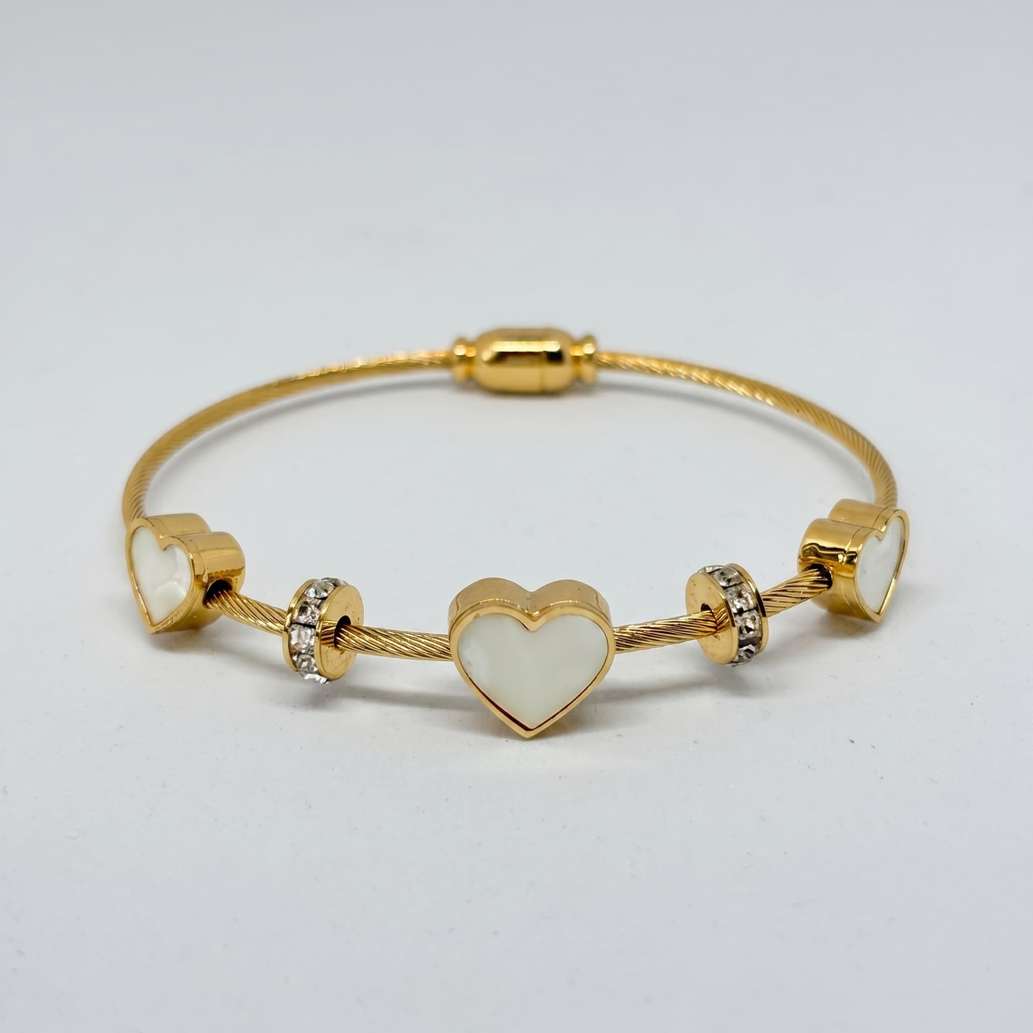 little hearts wire bracelet