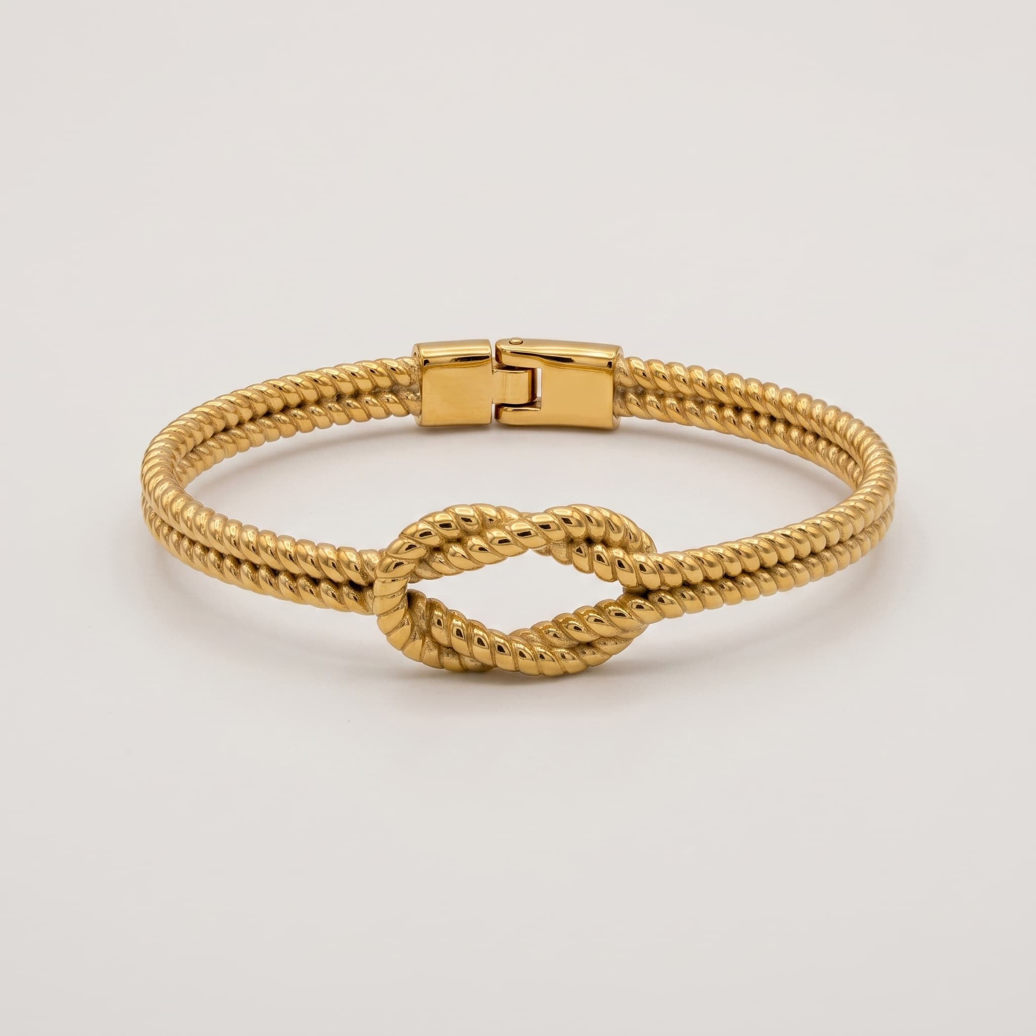 golden knot rope bracelet