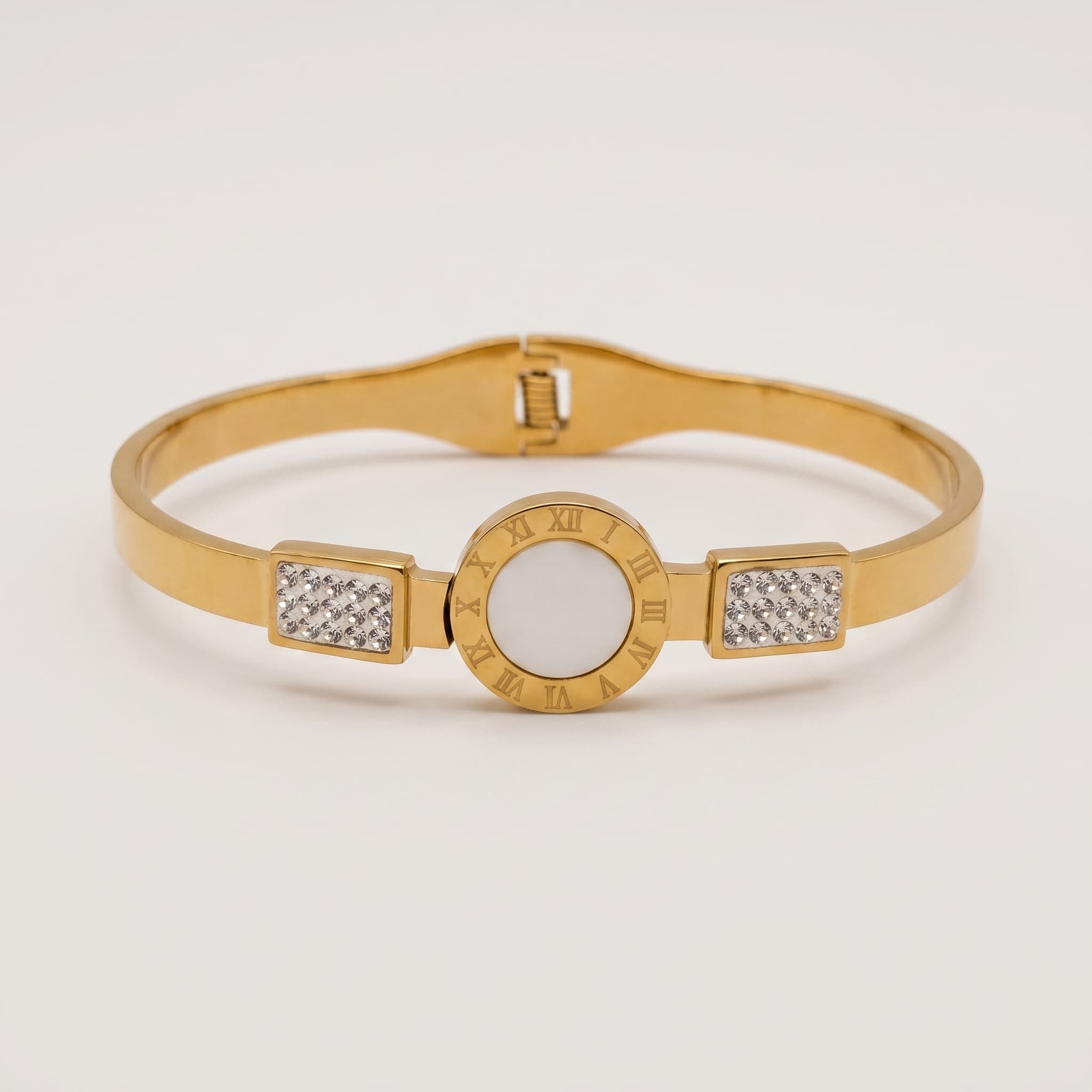 roman numeral stone cuff