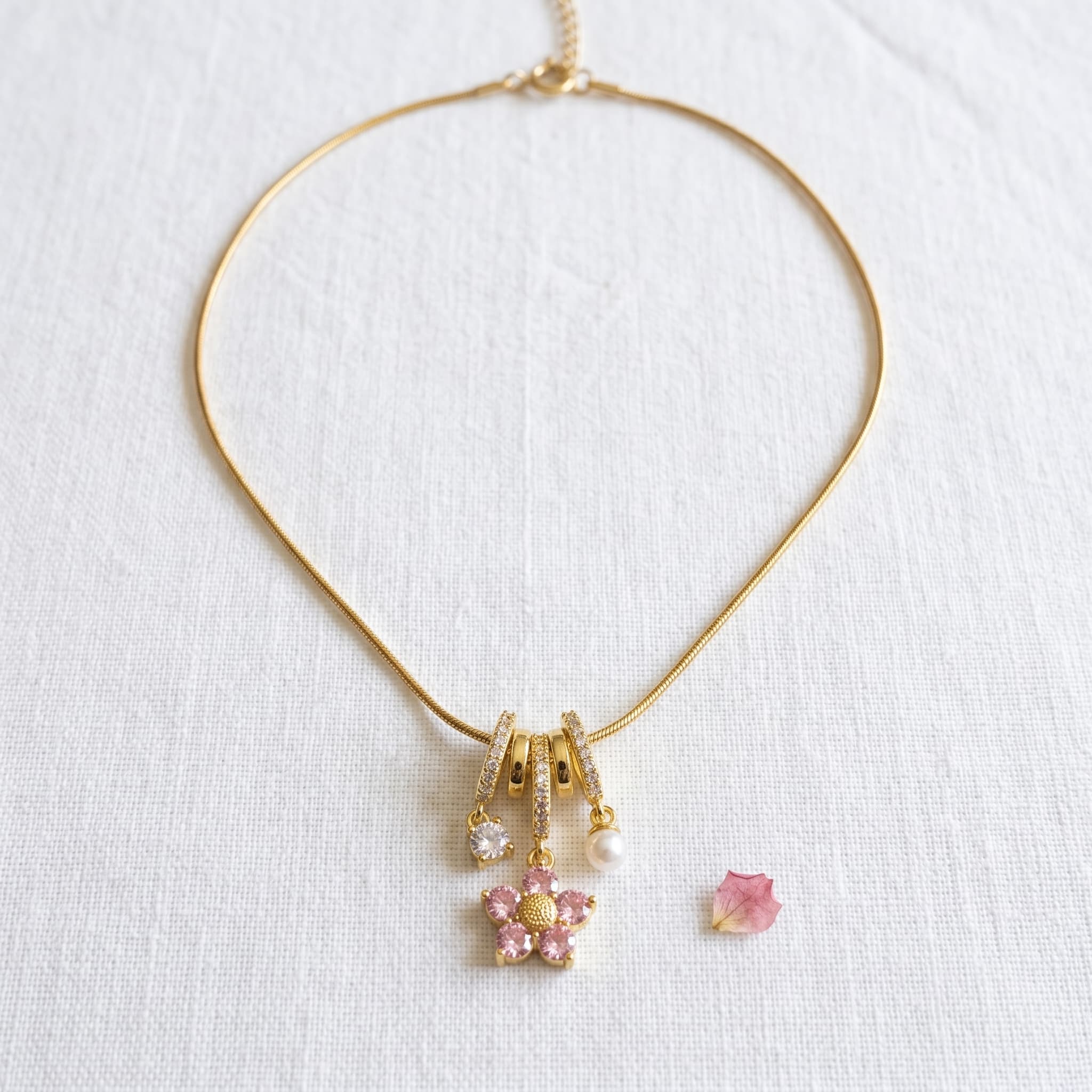 little pink blossom pendant