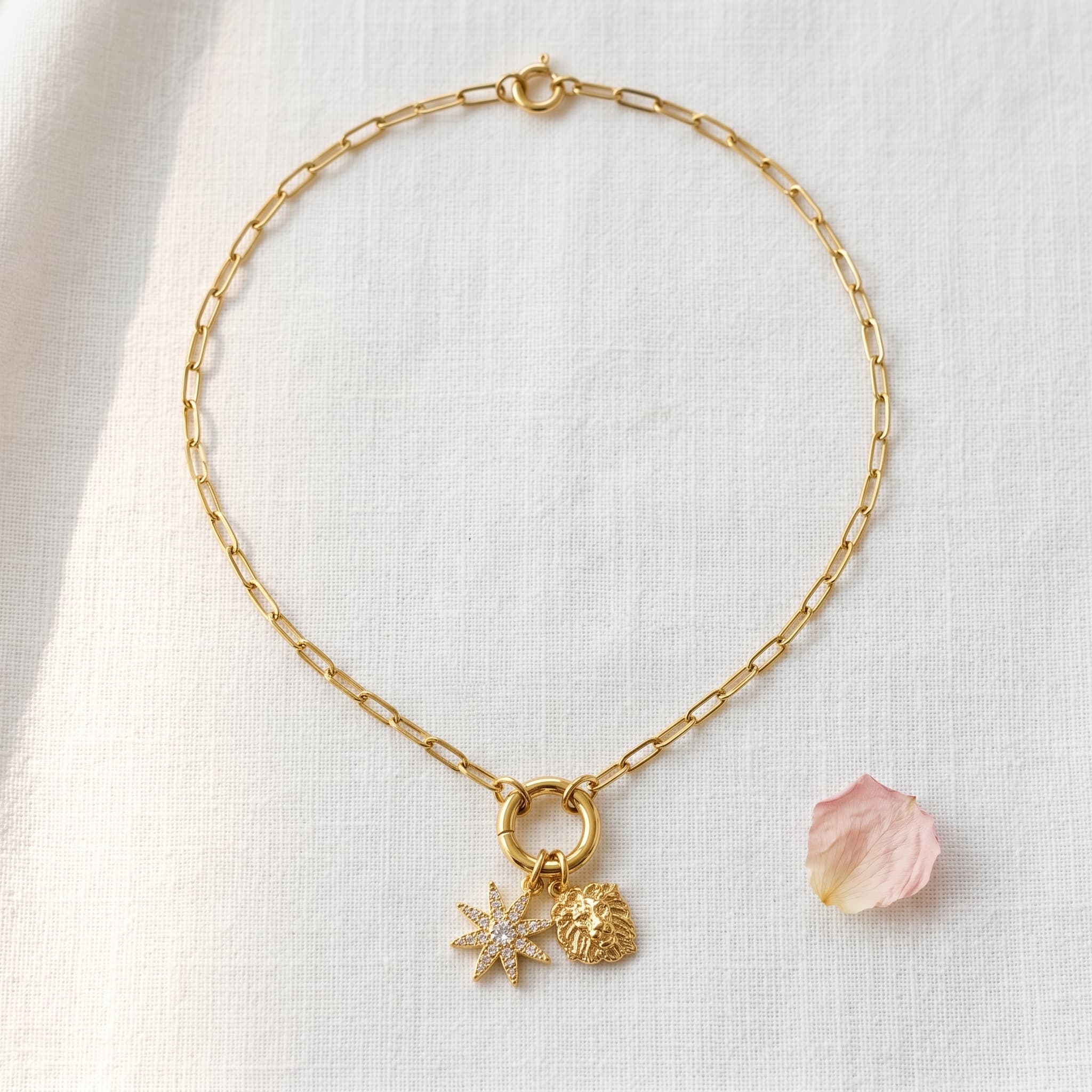star charm gold chain