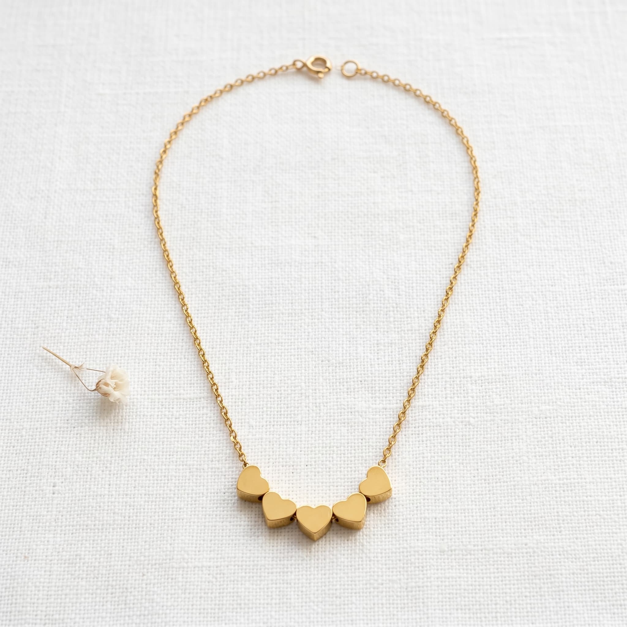 five little hearts necklace