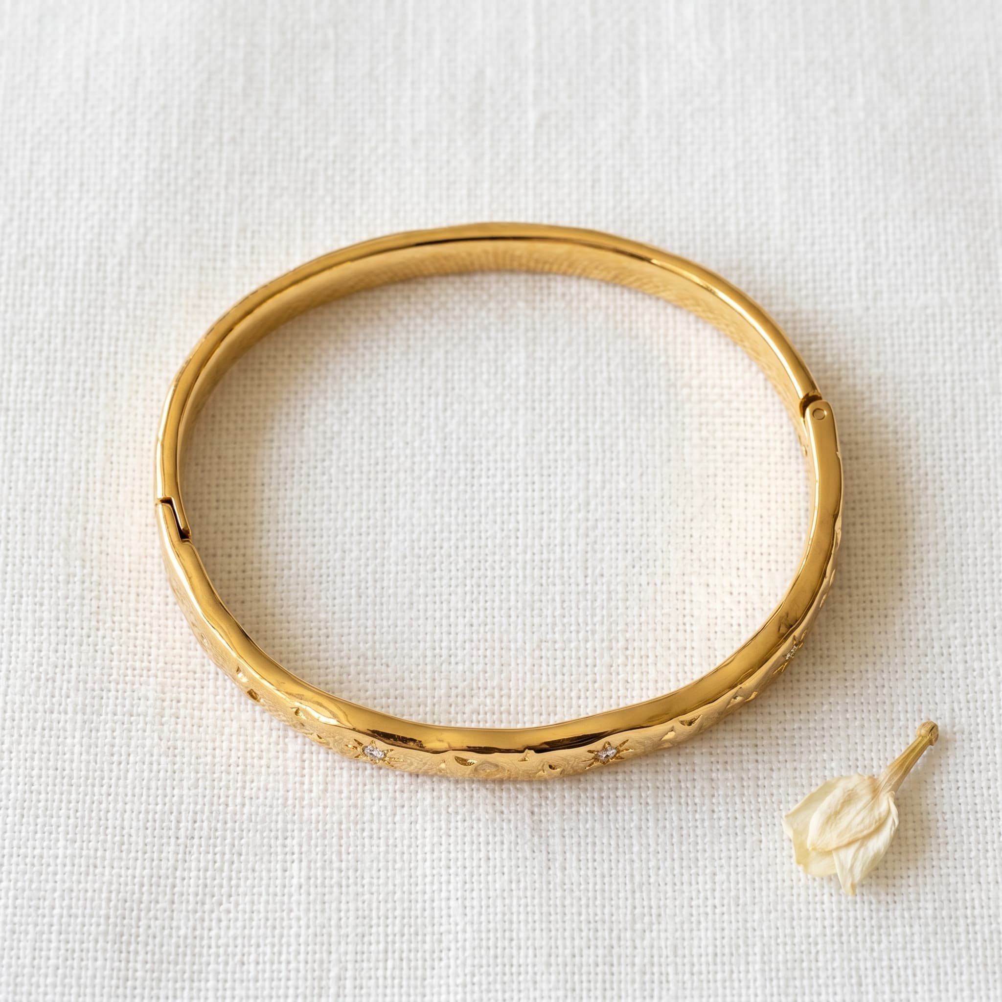 starry night hinged bangle