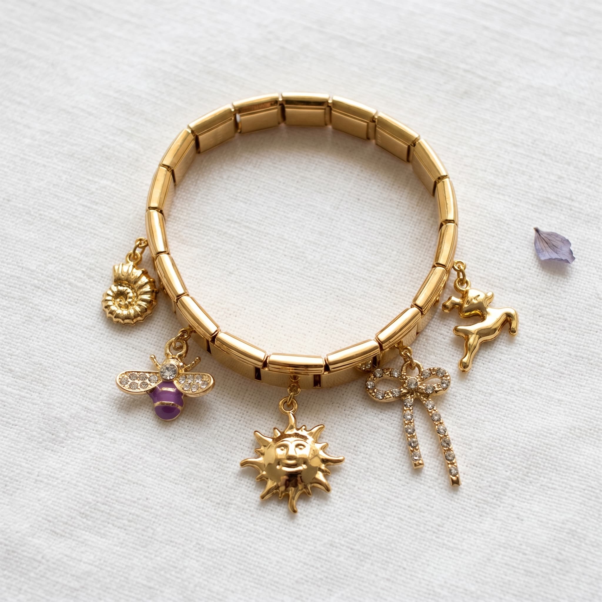 sun and bee italian bracelet