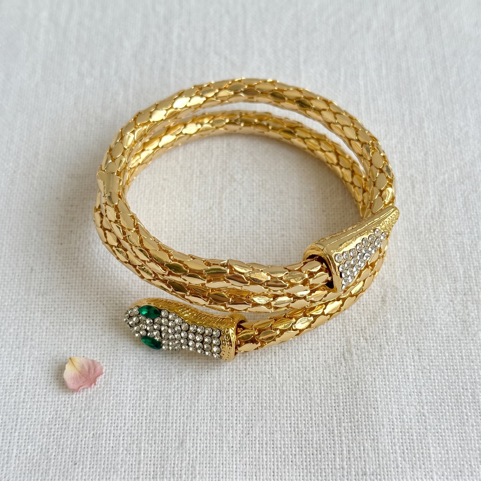 coiled snake wrap bracelet