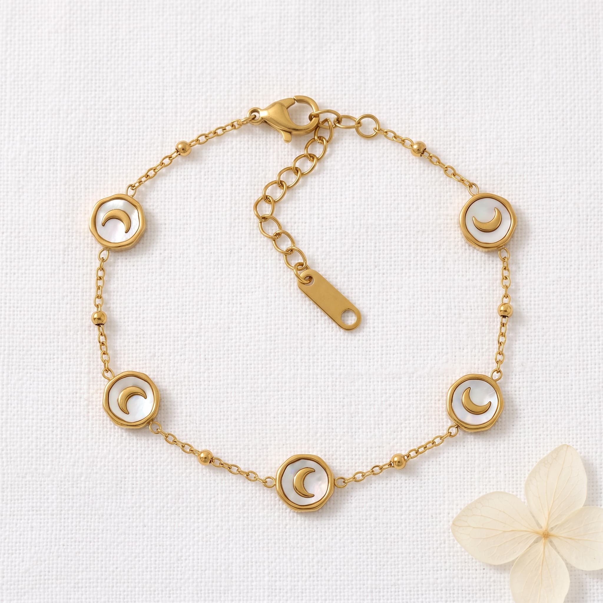 celestial charm moon bracelet