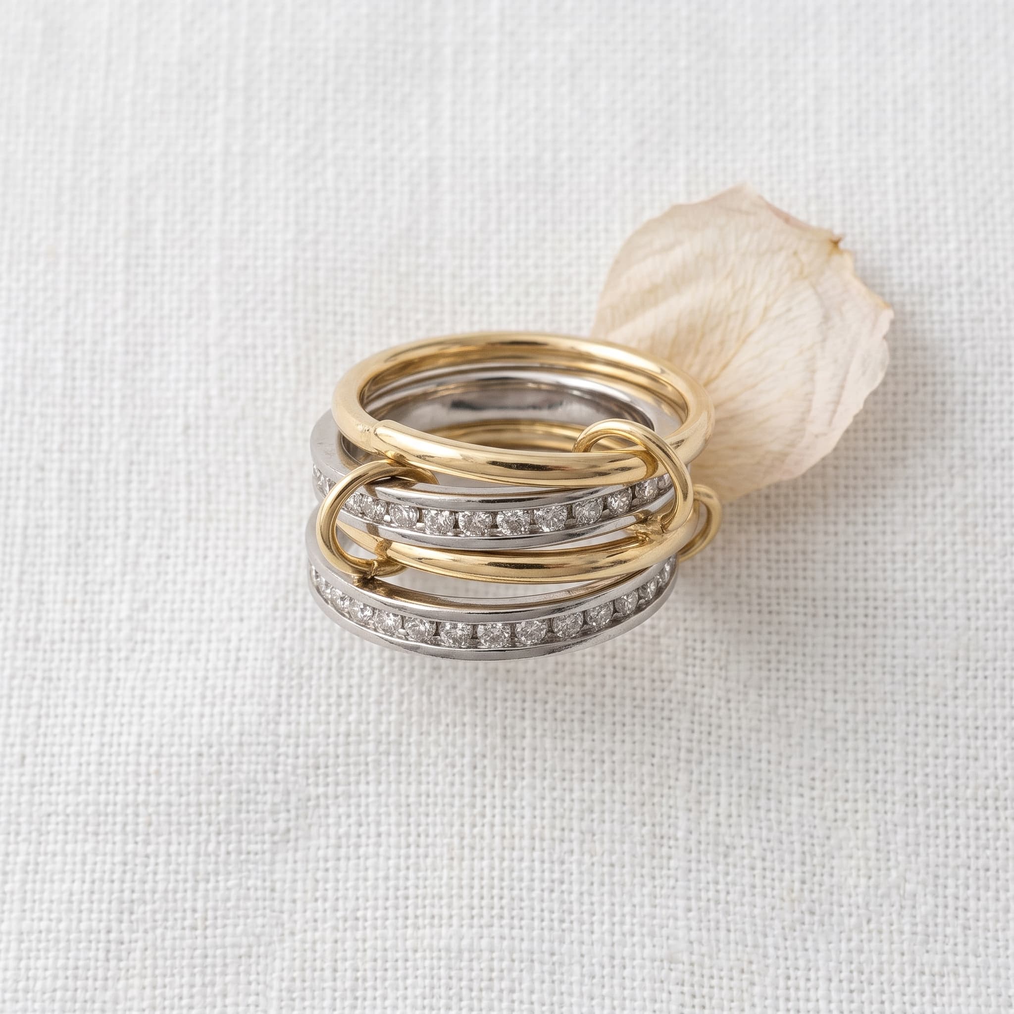 mixed metal layered ring