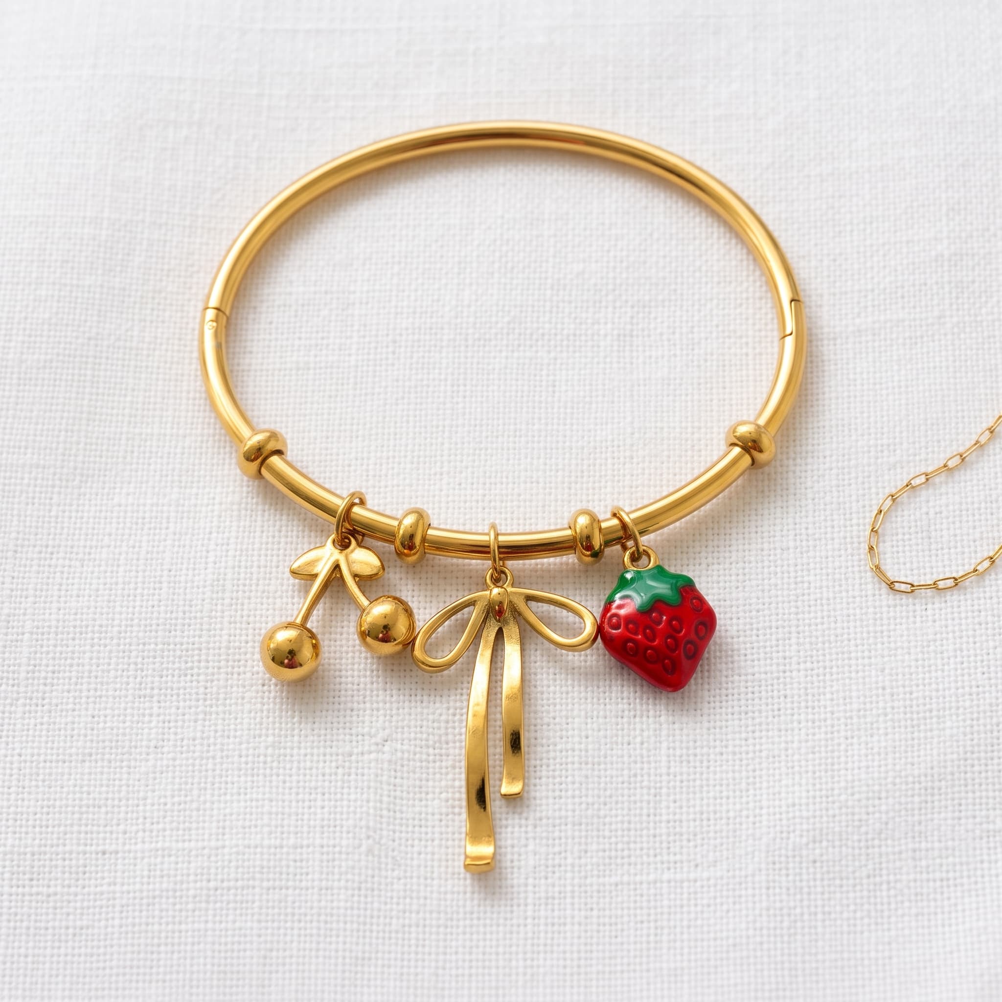 summer fruit charm bangle