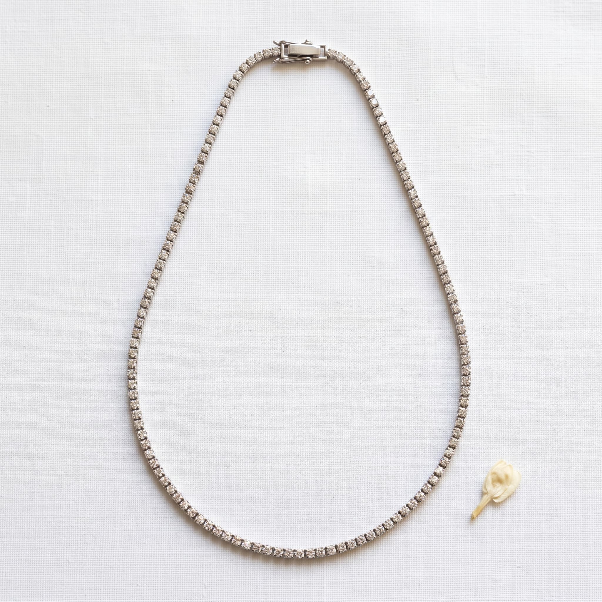 Shraddha silver tennis necklace (2.2mm)