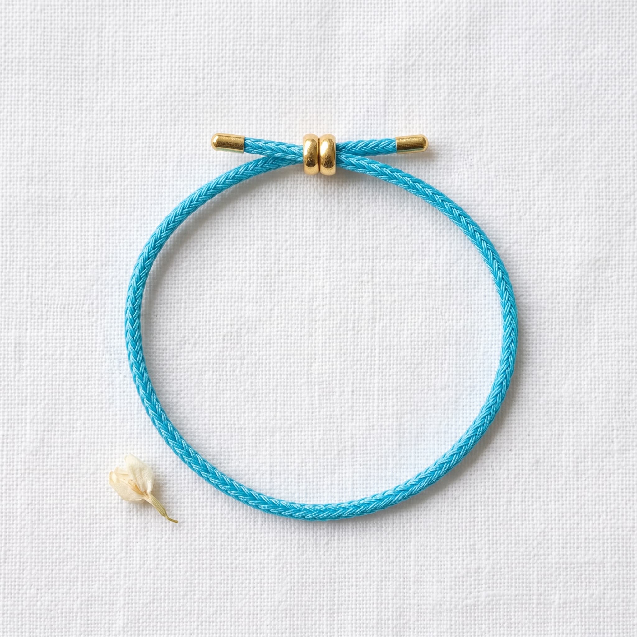 blue cord adjustable bracelet