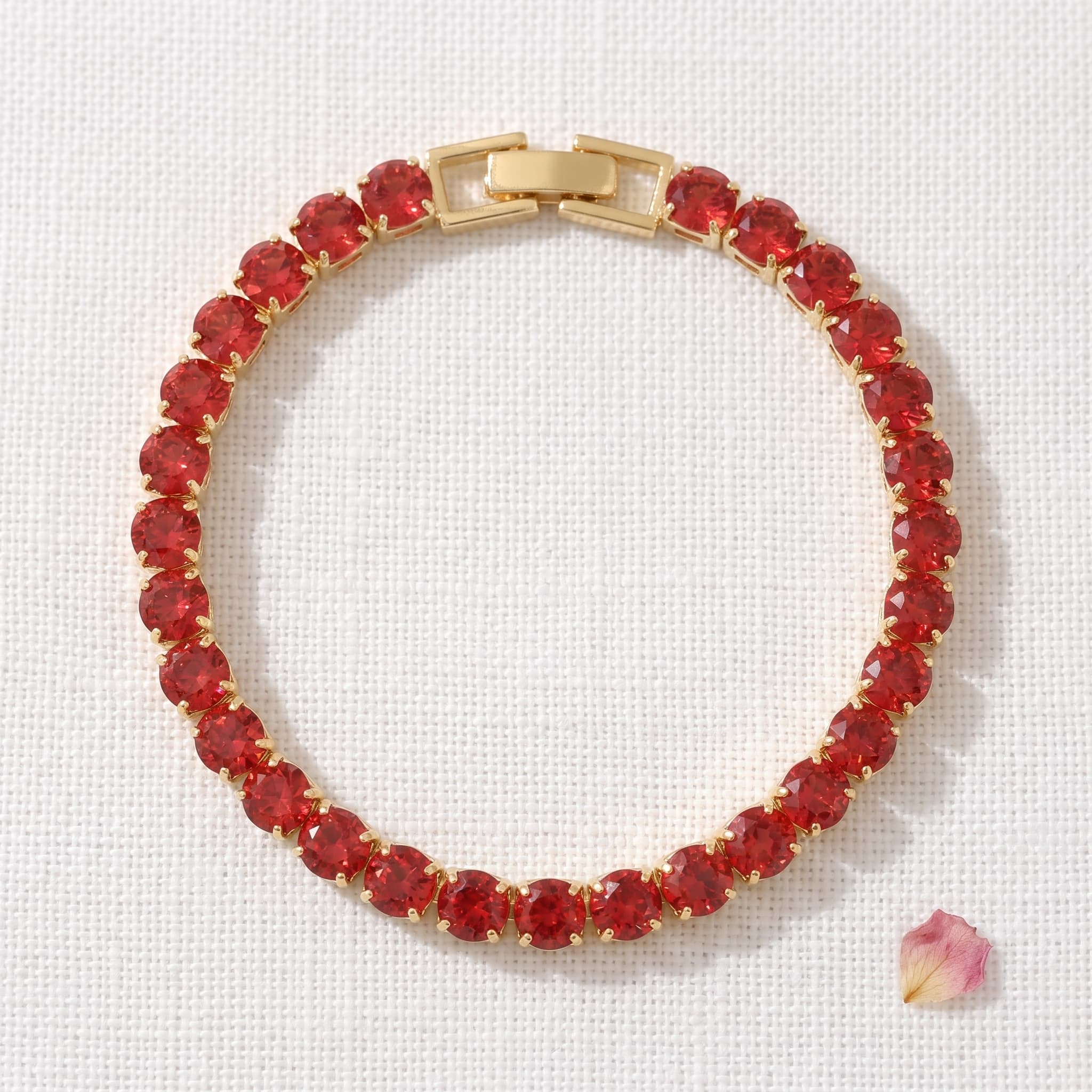 ruby tennis bracelet