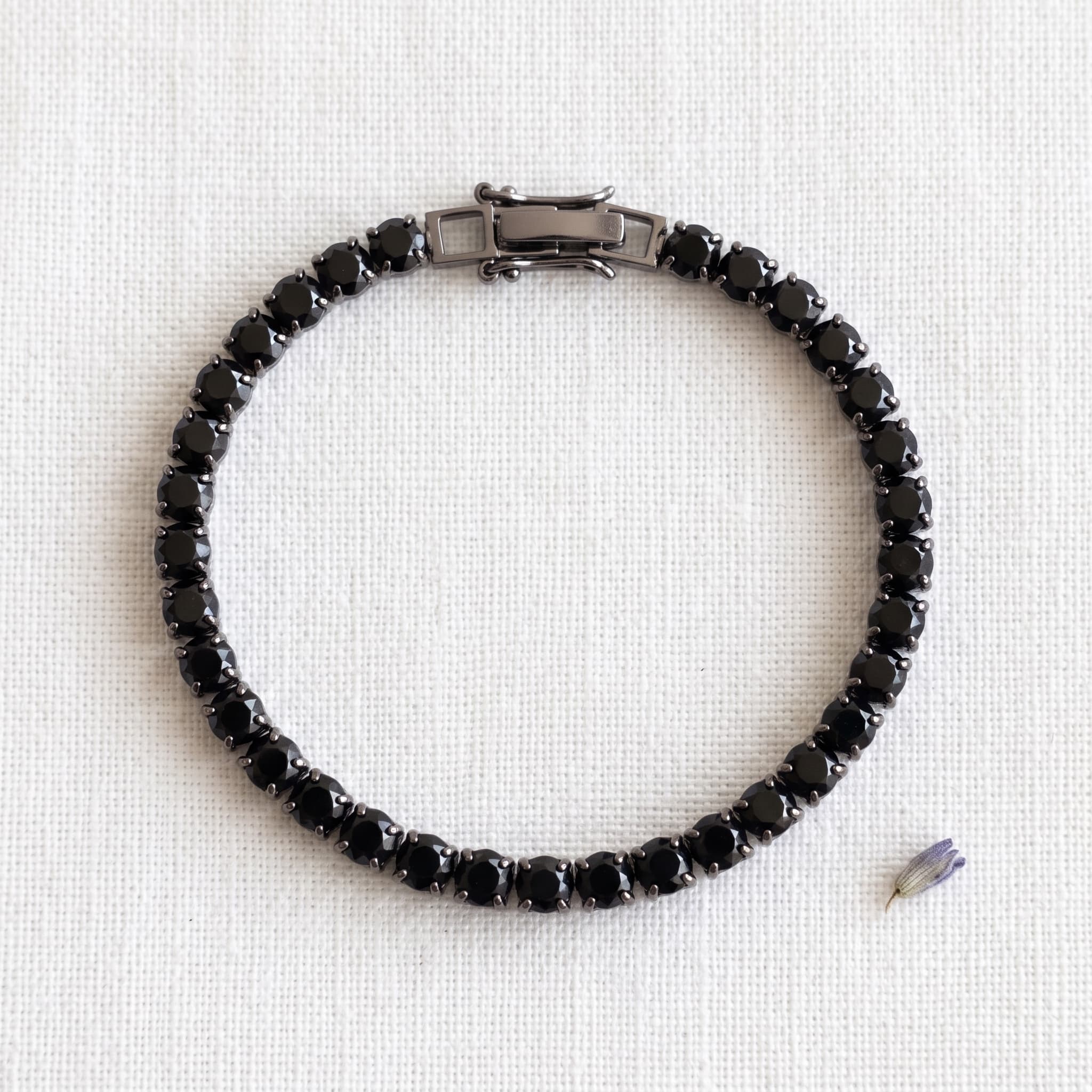 midnight black tennis bracelet