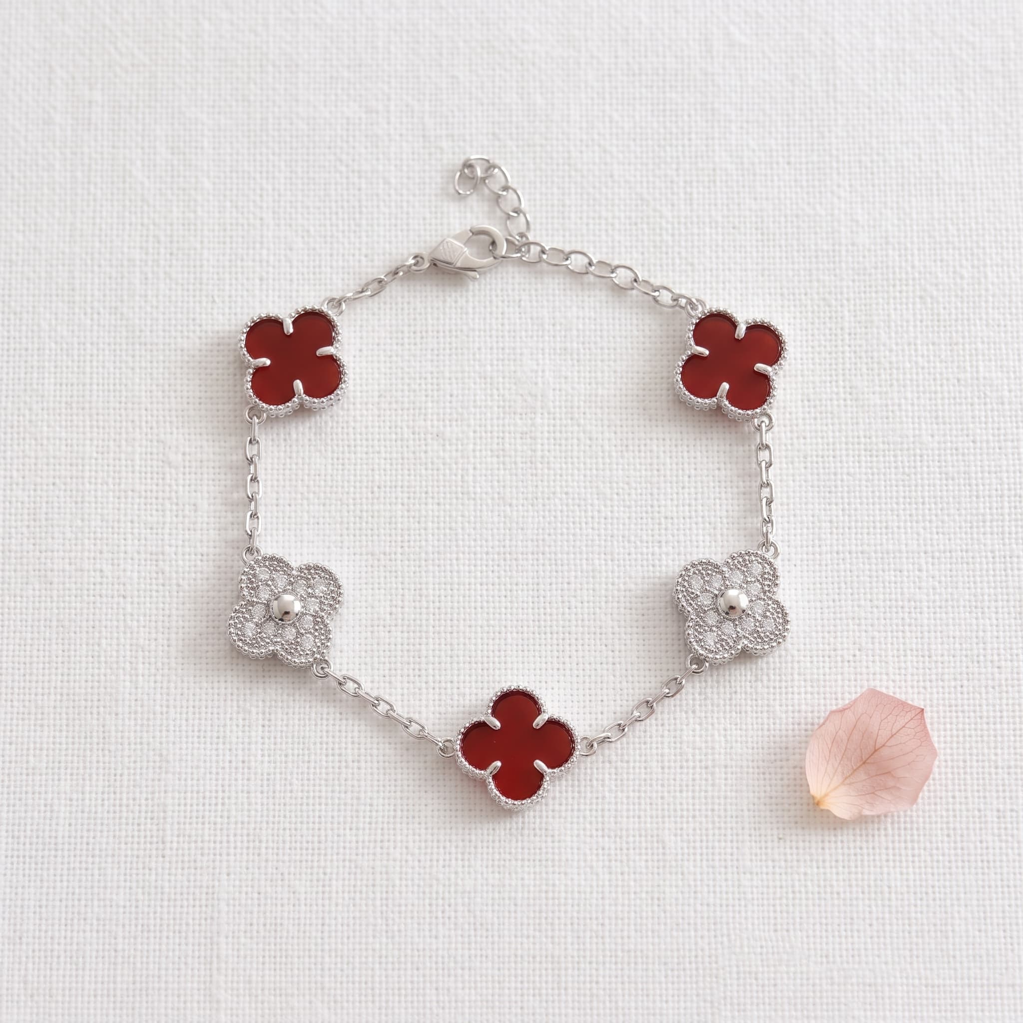 red clover charm bracelet