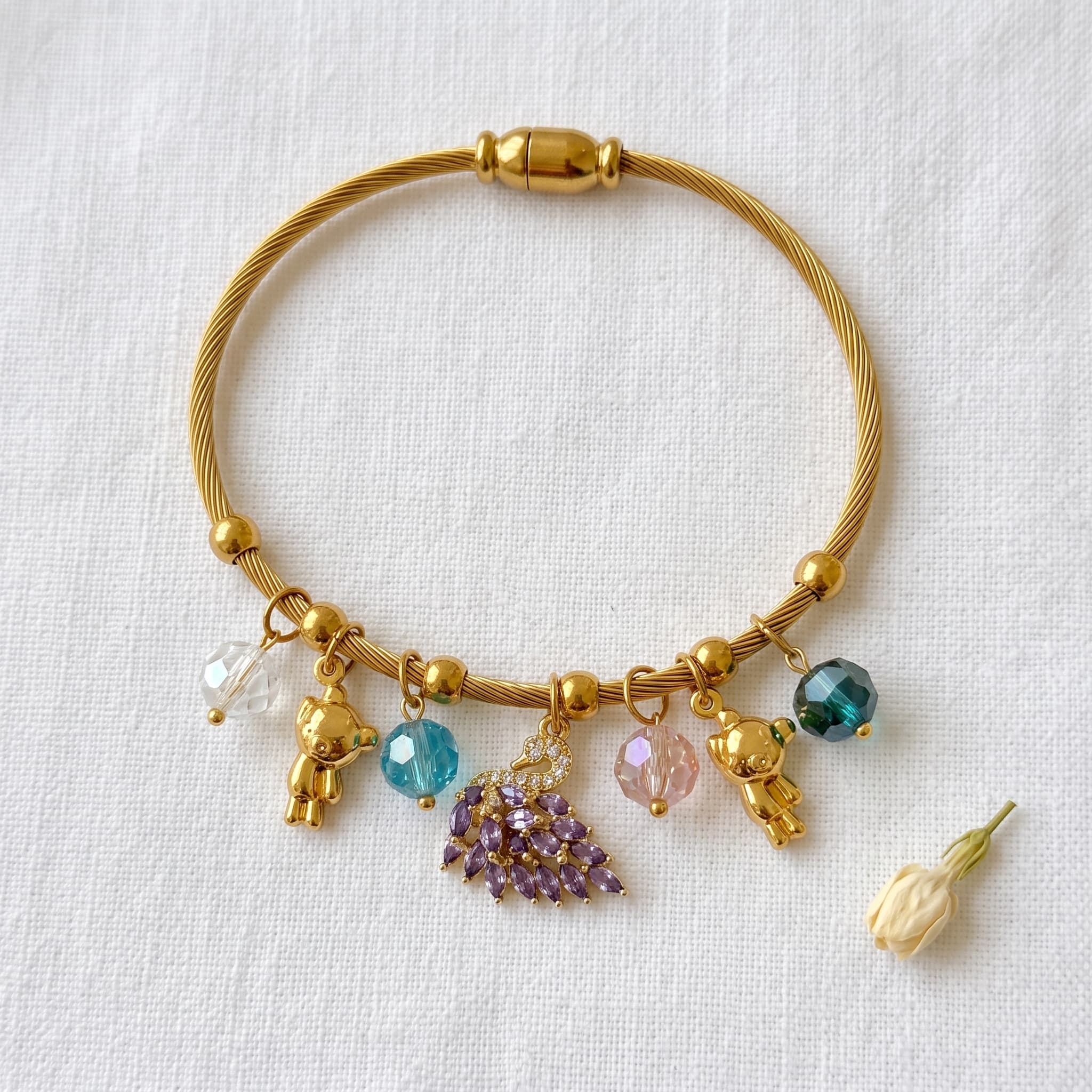 playful charm cable bracelet
