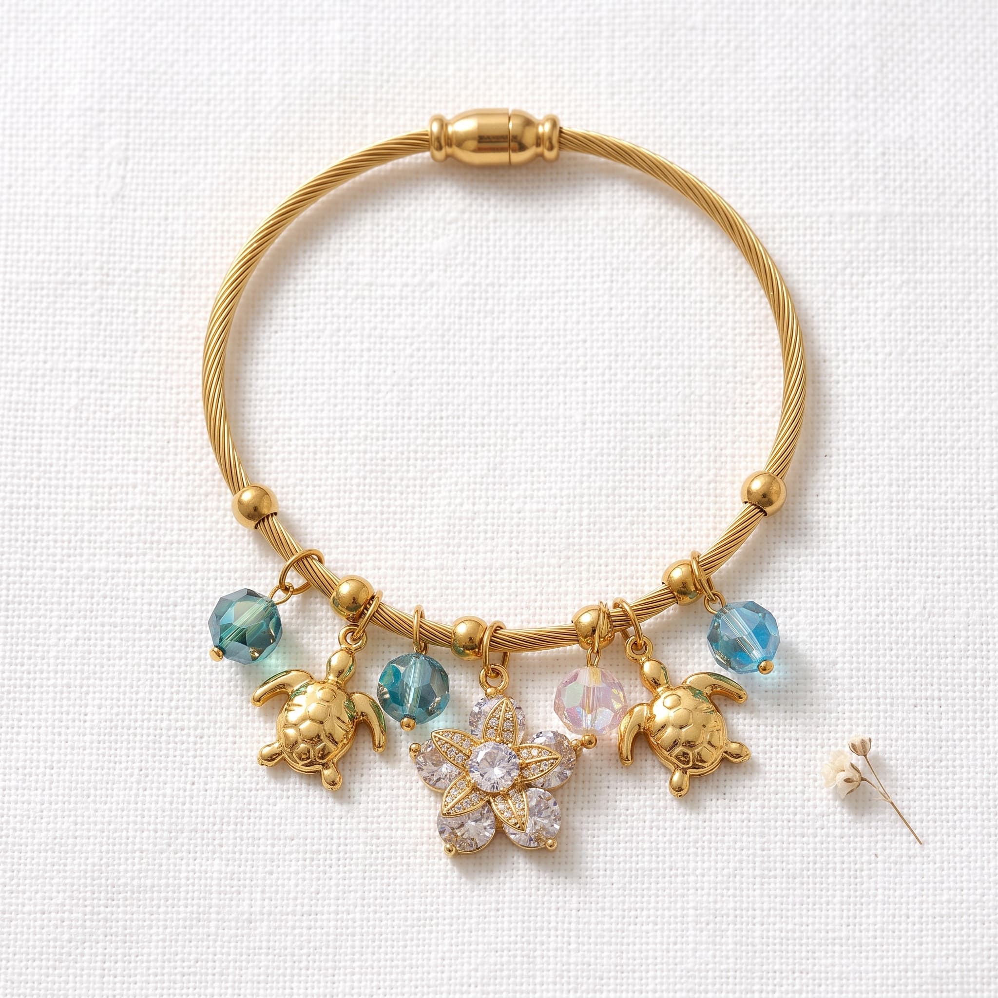 sea turtle charm bracelet