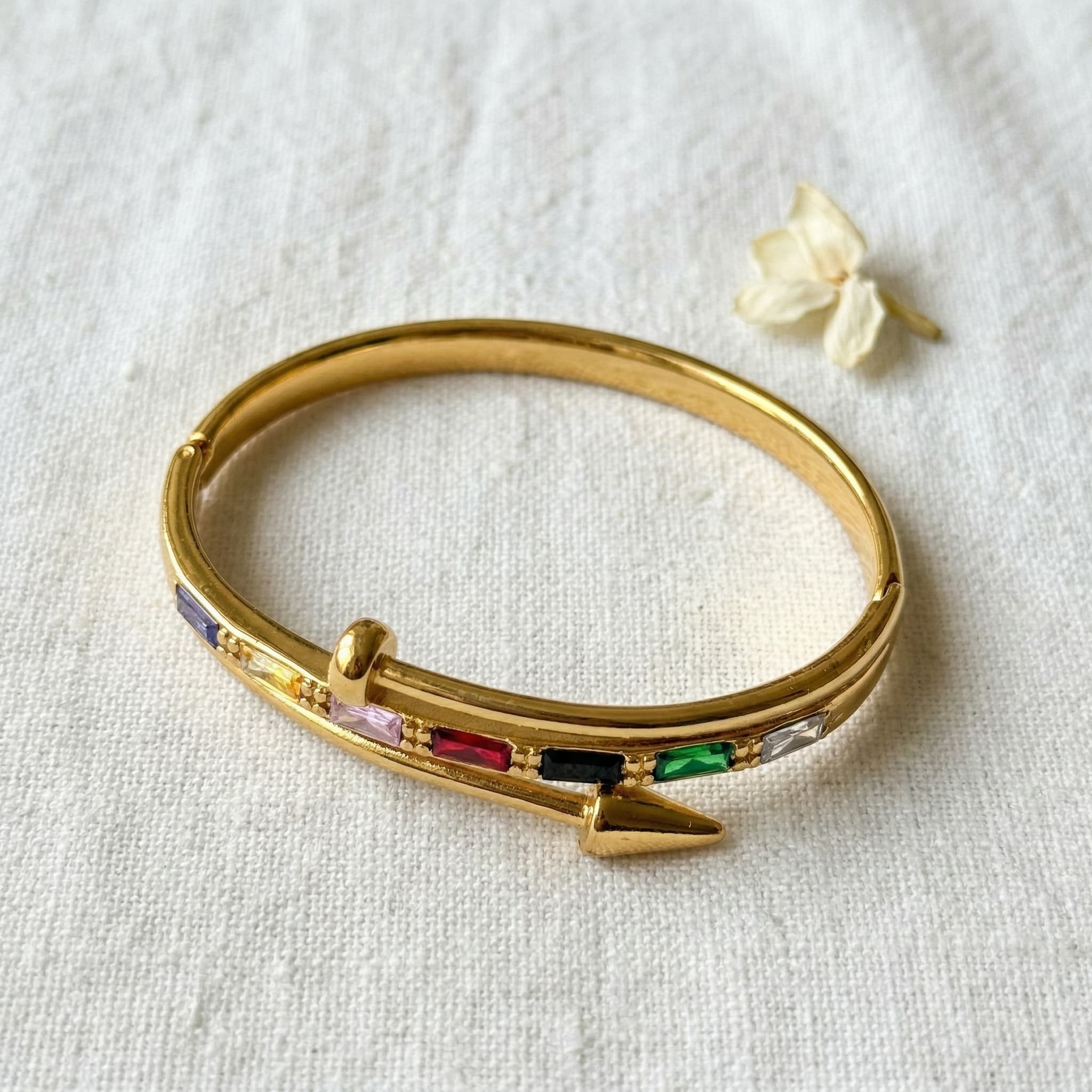 multicolour arrow bangle
