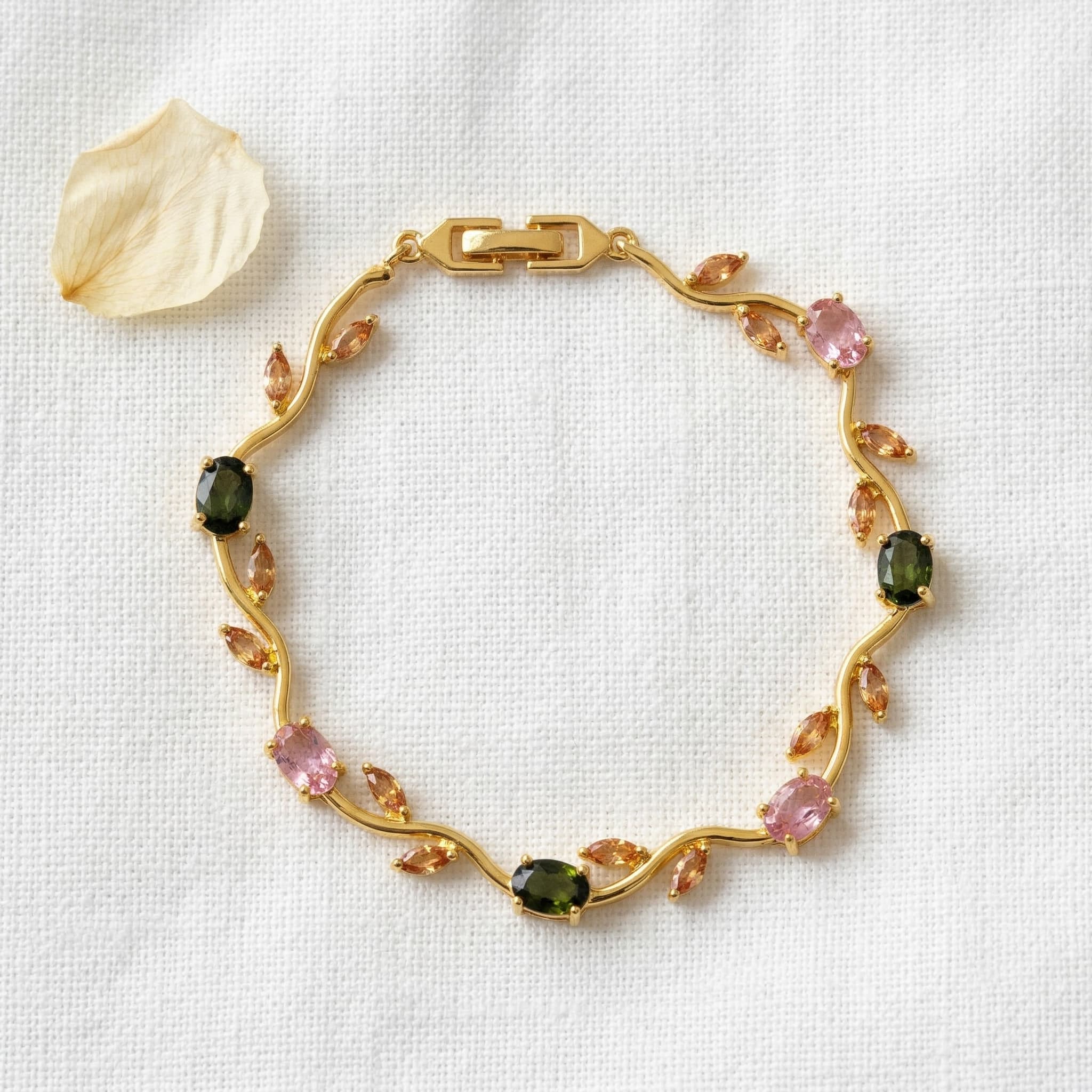 vine garden stone bracelet