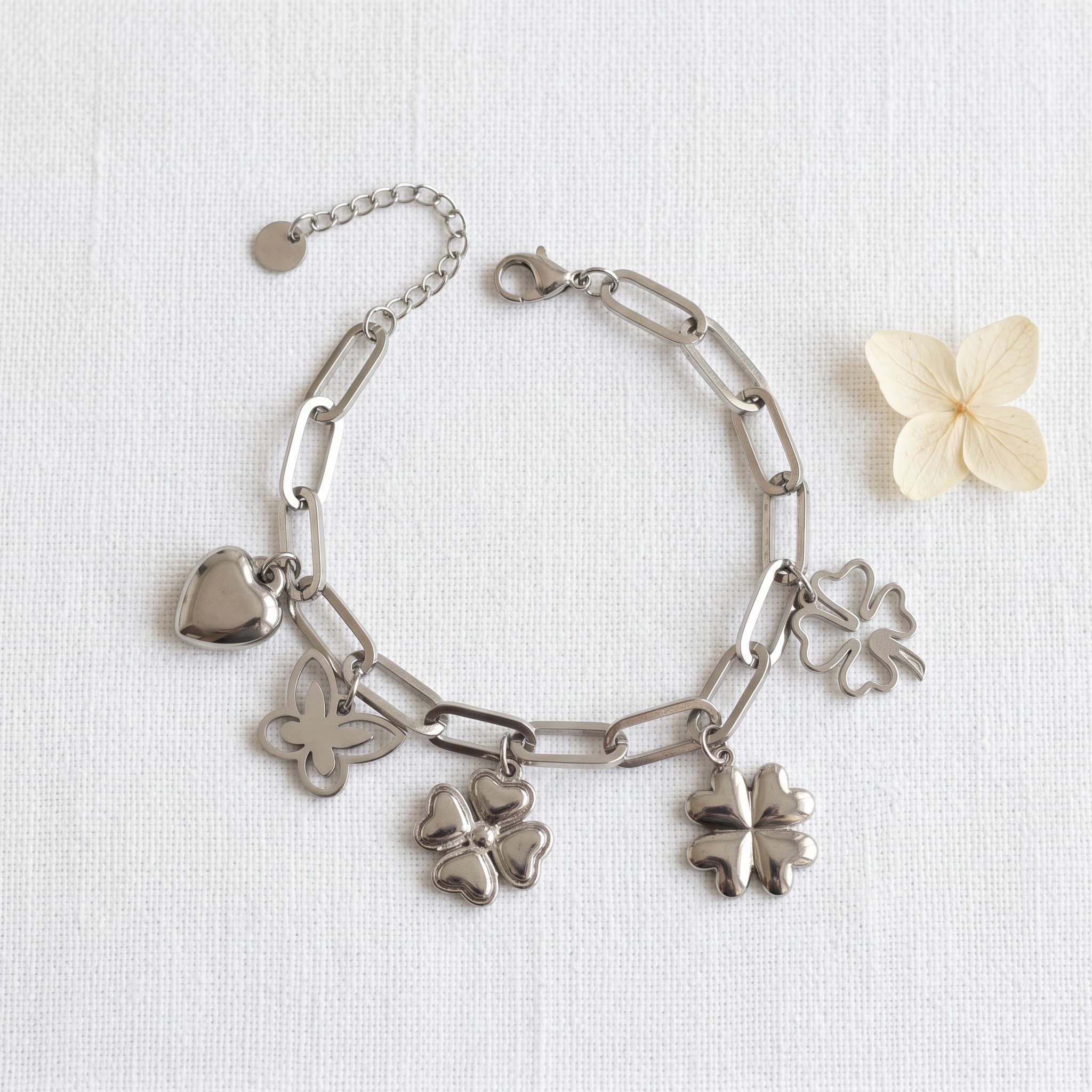 luck and love charm bracelet