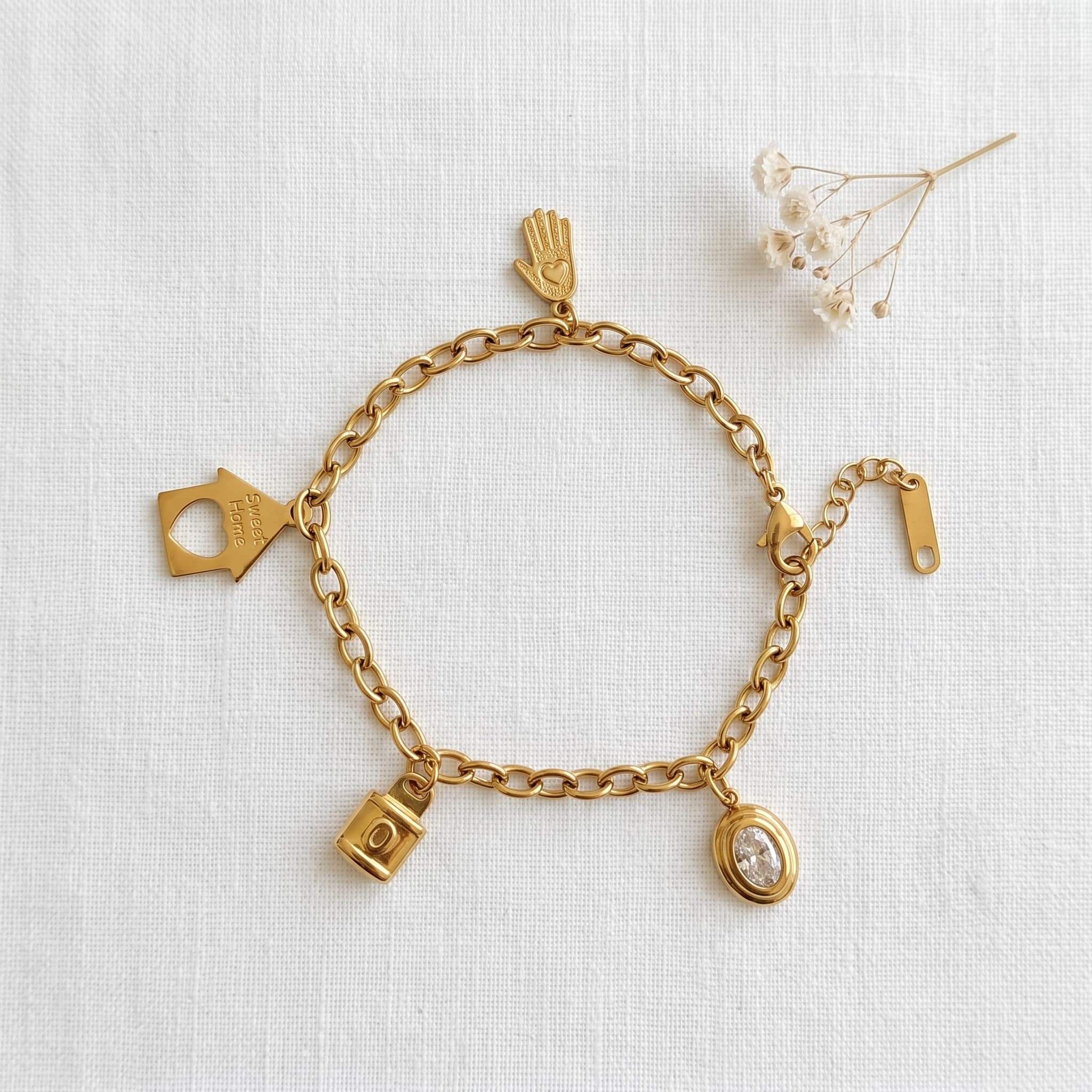 sweet home charm bracelet