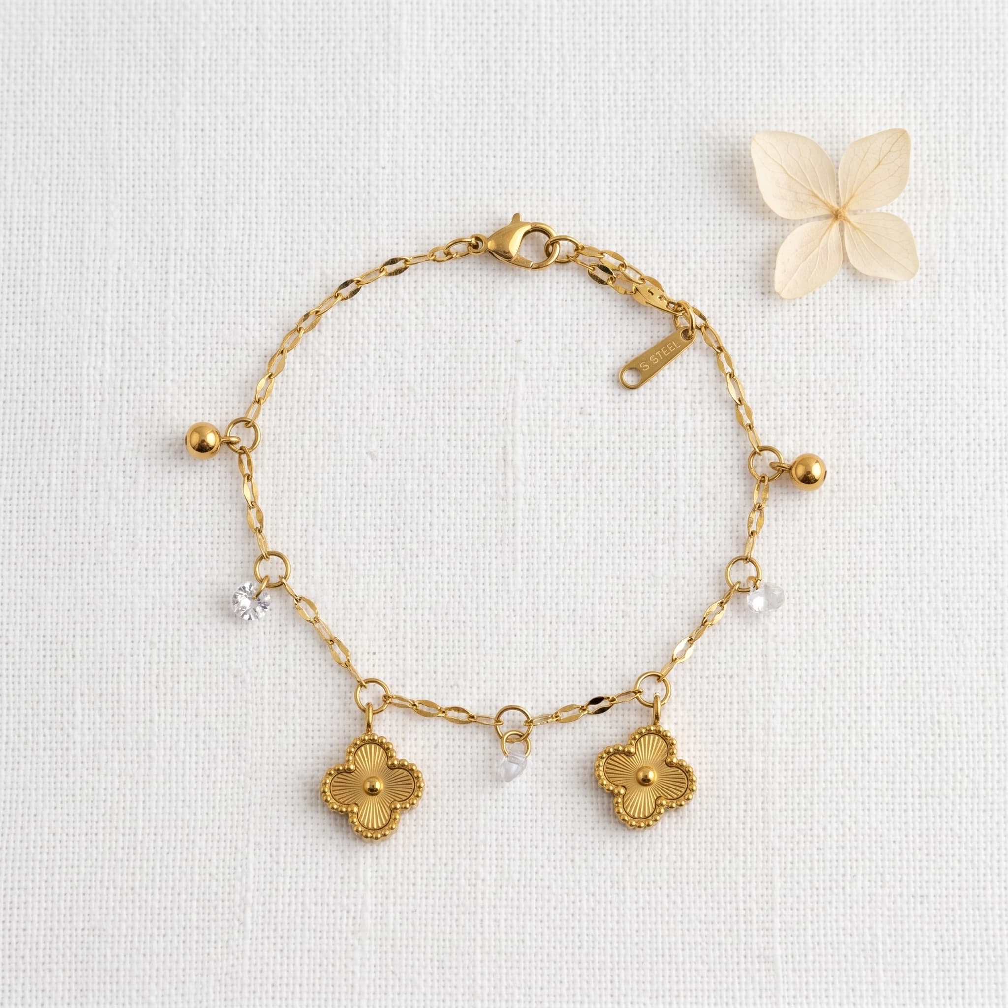 clover charm bracelet