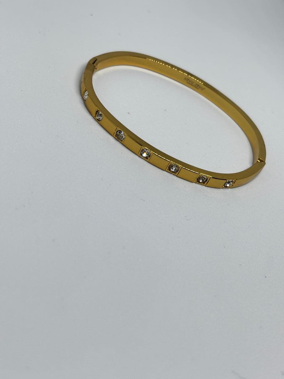 gently studded gold cuff