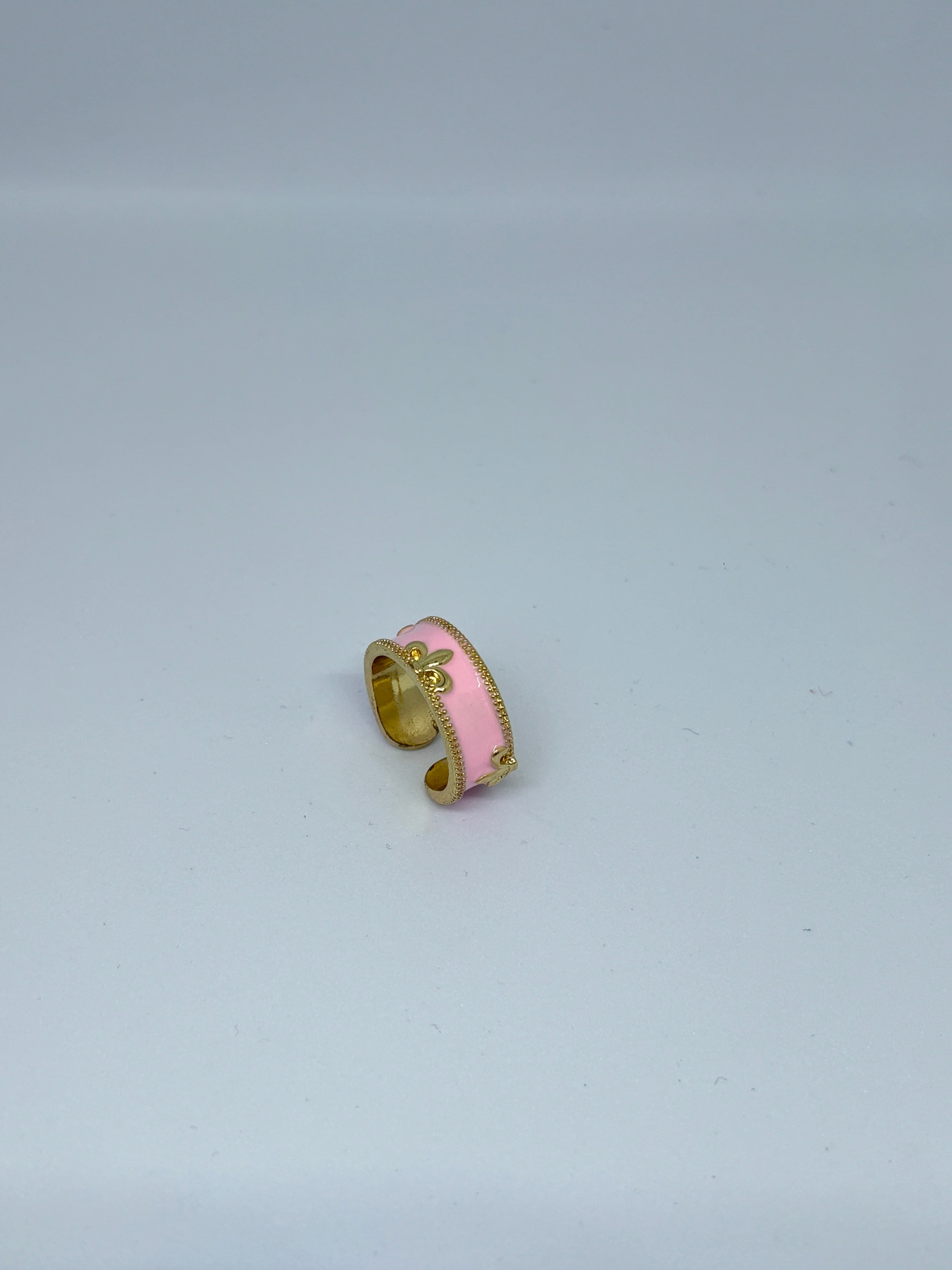 soft pink enamel band