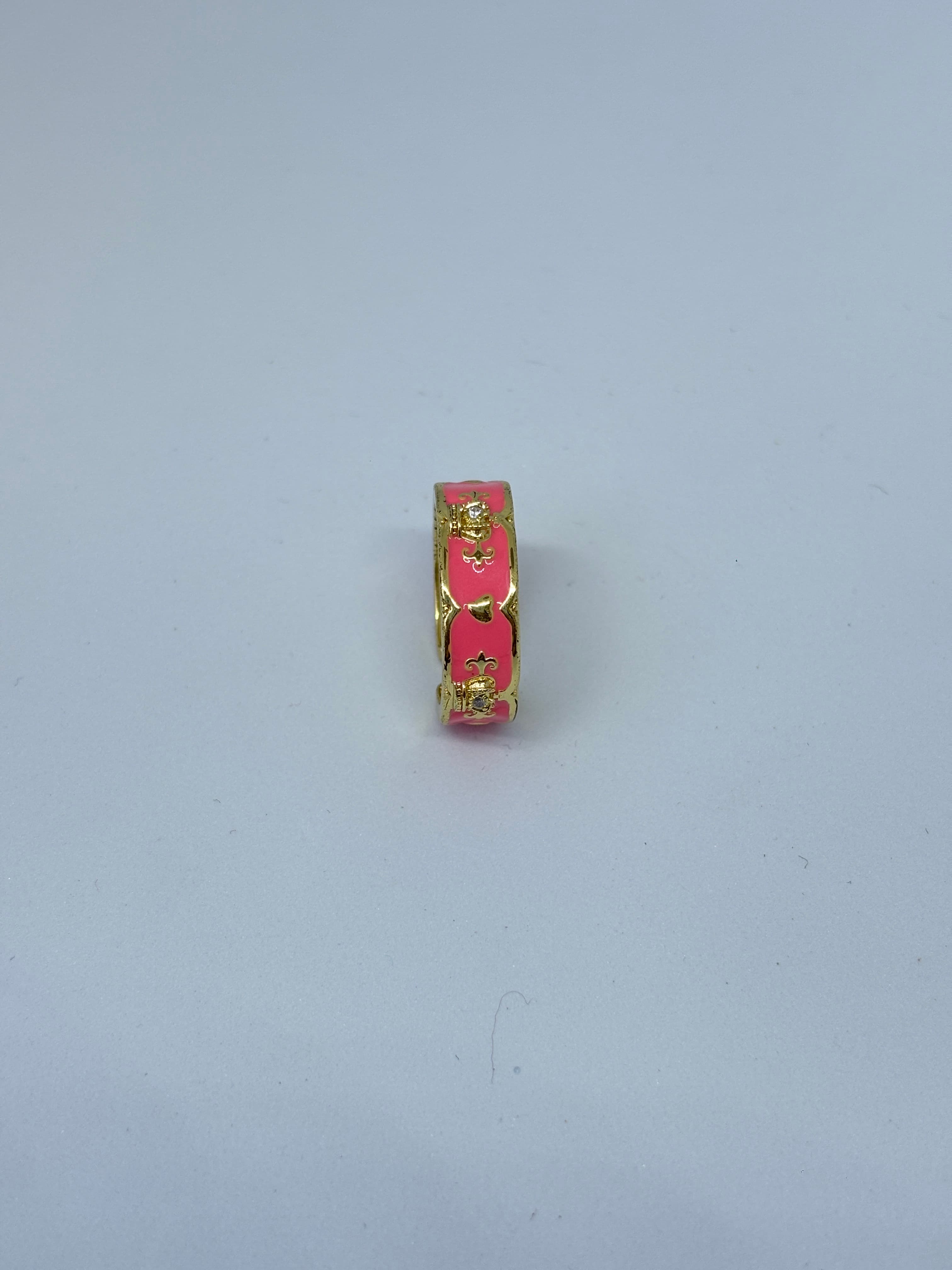 pink enamel royal band