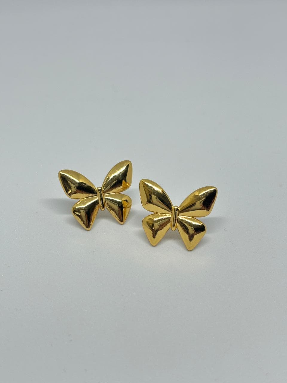 little gold butterfly studs