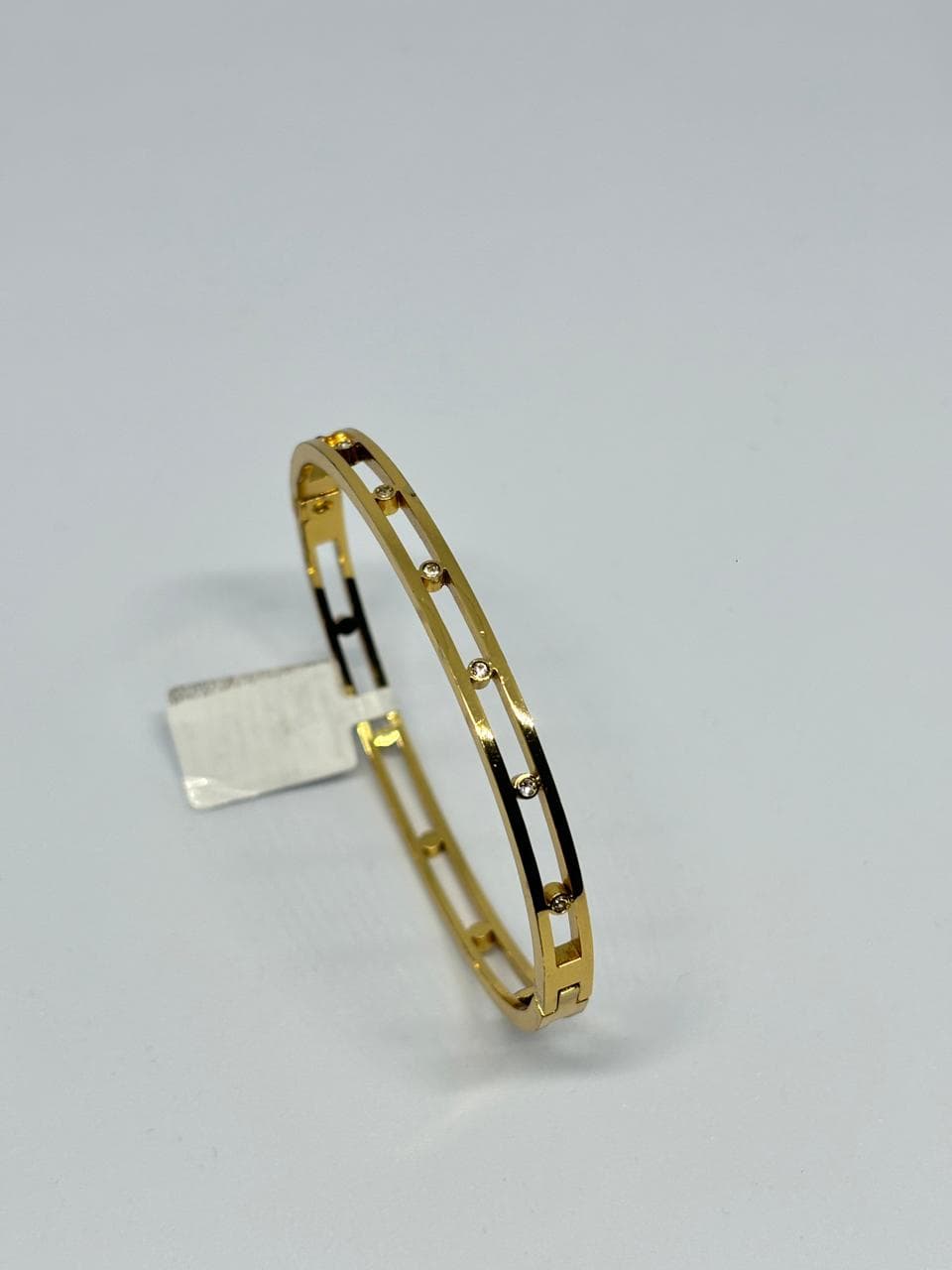 h-link gold stone cuff