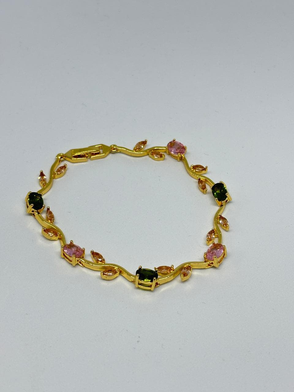multicolour tulip charm bracelet