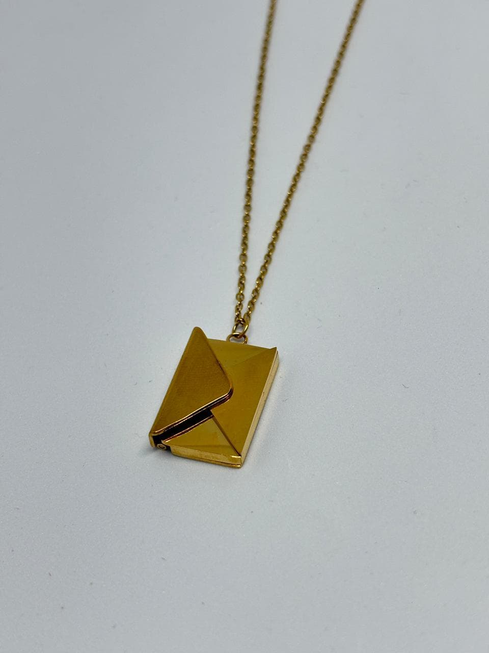 little golden letter necklace