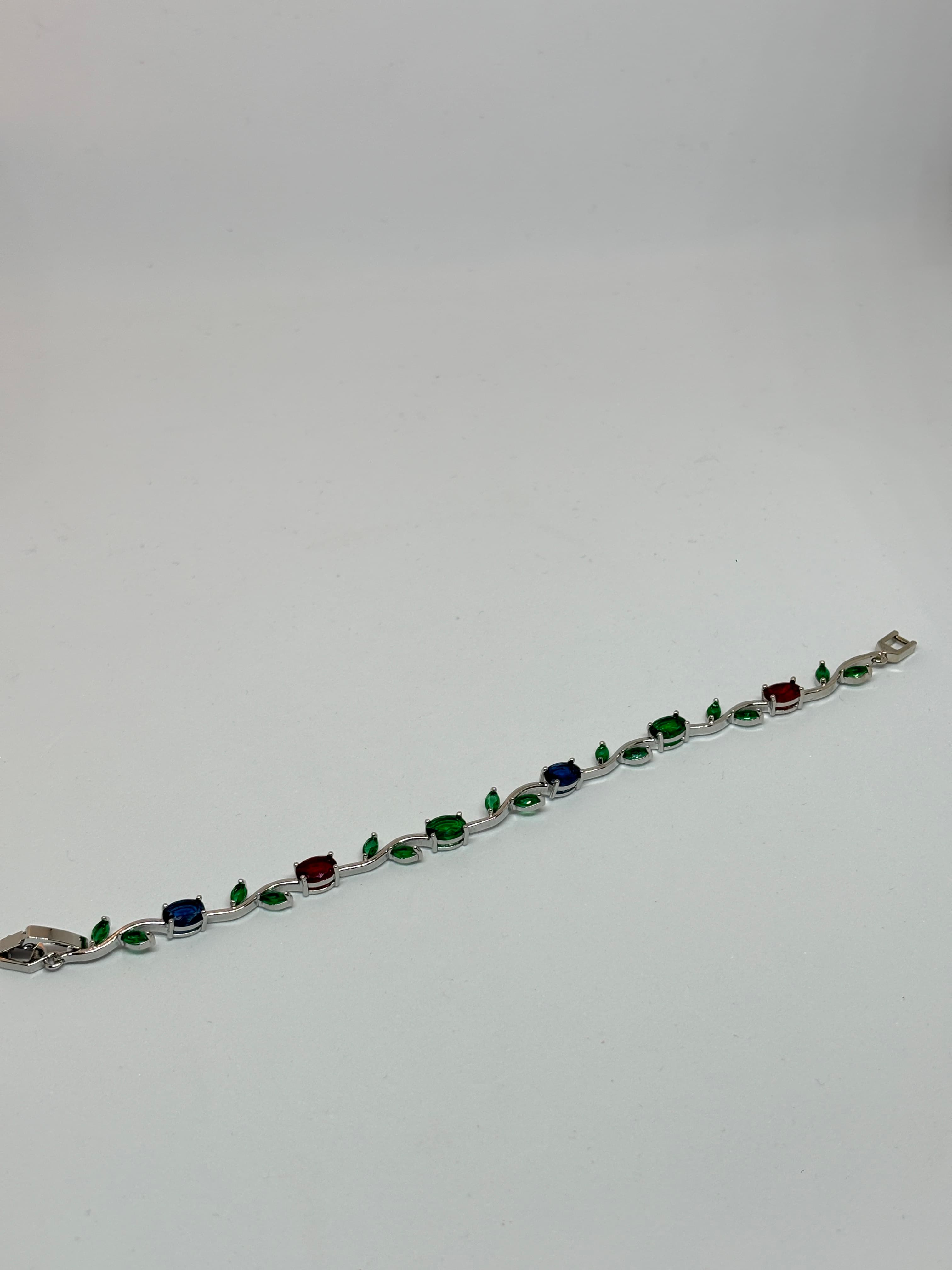 multicolour vine charm bracelet